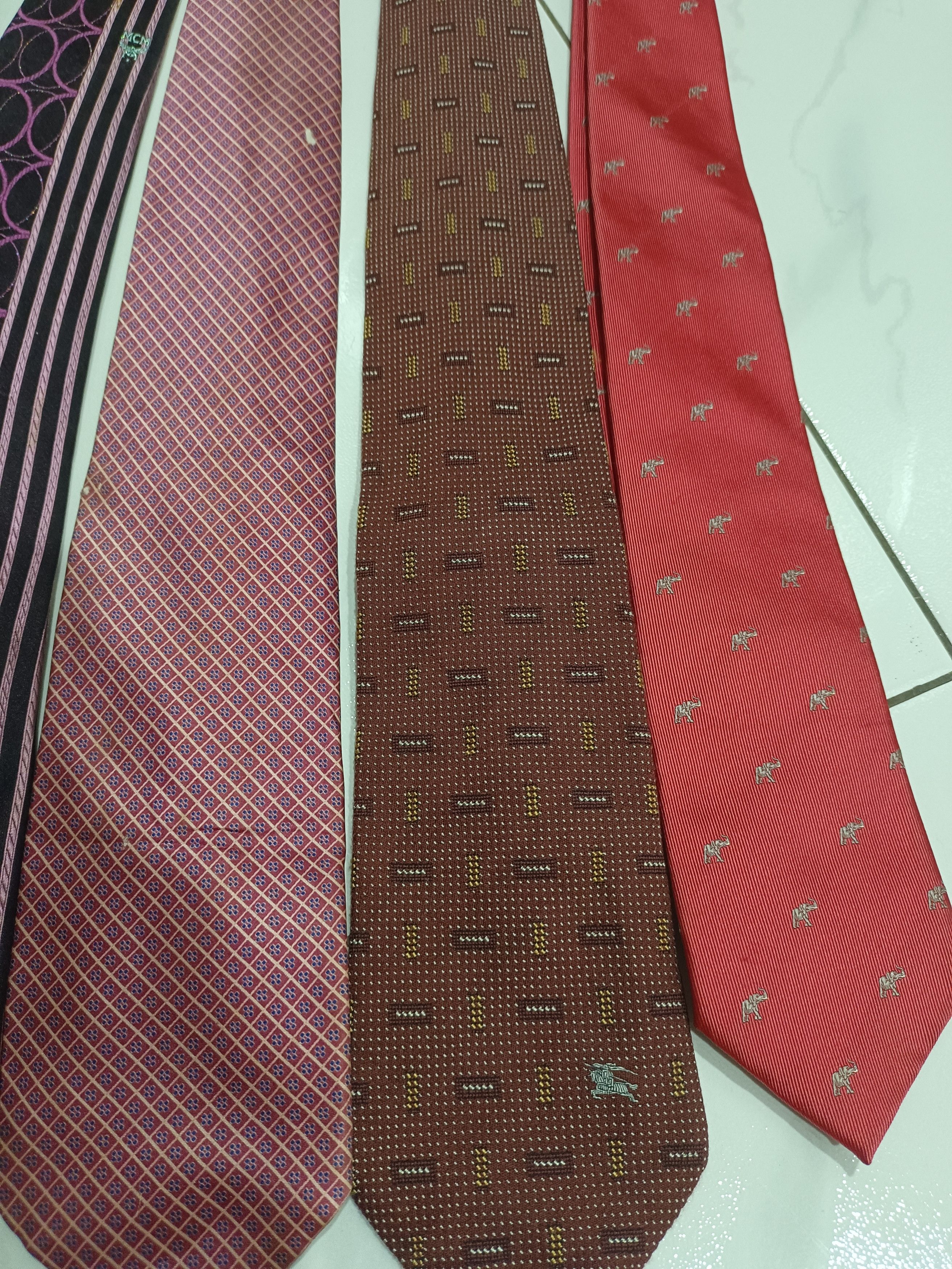 MCM Bundle of 5 Silk Ties: Burberry, Paul Smith, MCM, Renoma Size ONE SIZE - 4 Thumbnail