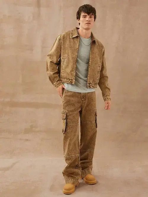 Jean Vintage Retro Straight Leg Desert Postapo Jeans Cargo Size US 32 / EU 48 - 4 Thumbnail