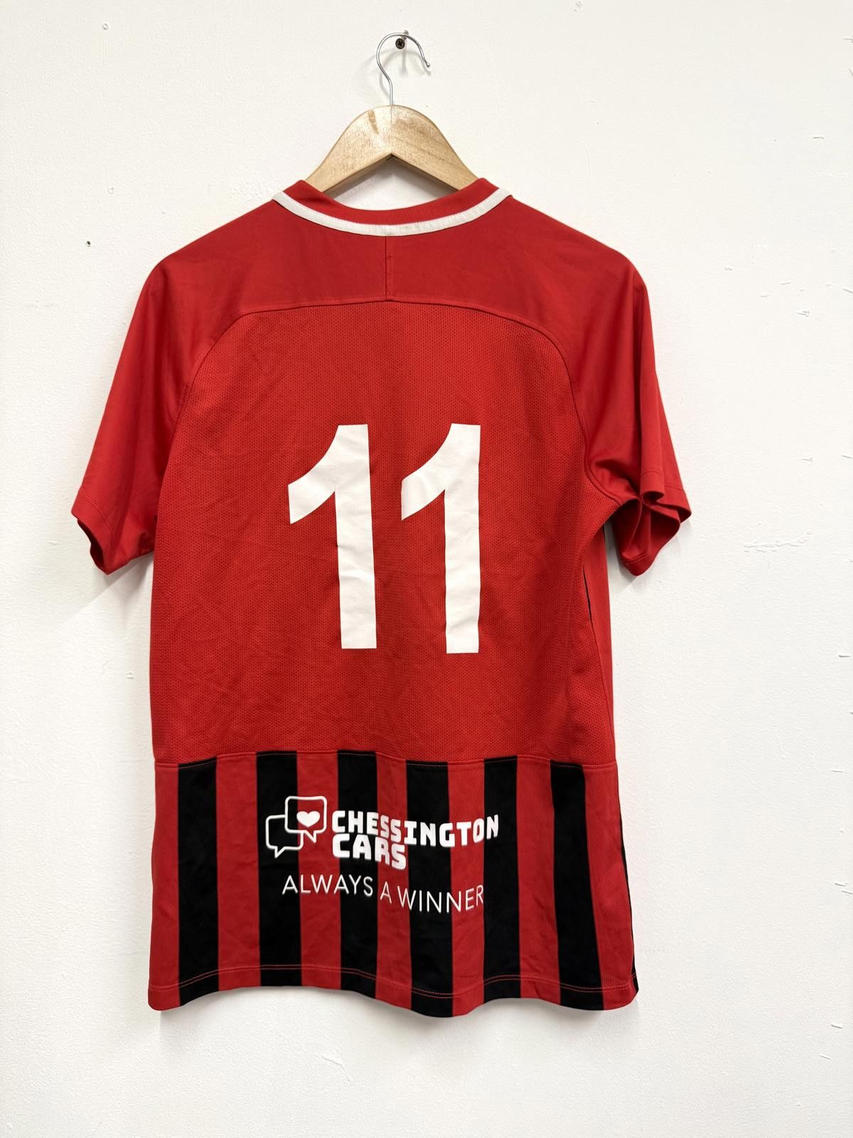 Nike Nike Dri-FIT Red and Black Striped Soccer Jersey Medium Size US M / EU 48-50 / 2 - 4 Thumbnail