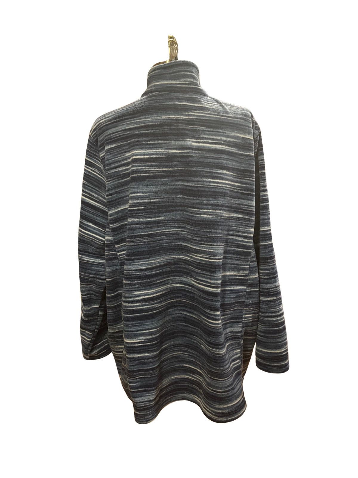Other Blue striped fleece Jacket.wj0911 Size XXL / US 16-18 / IT 52-54 - 5 Thumbnail