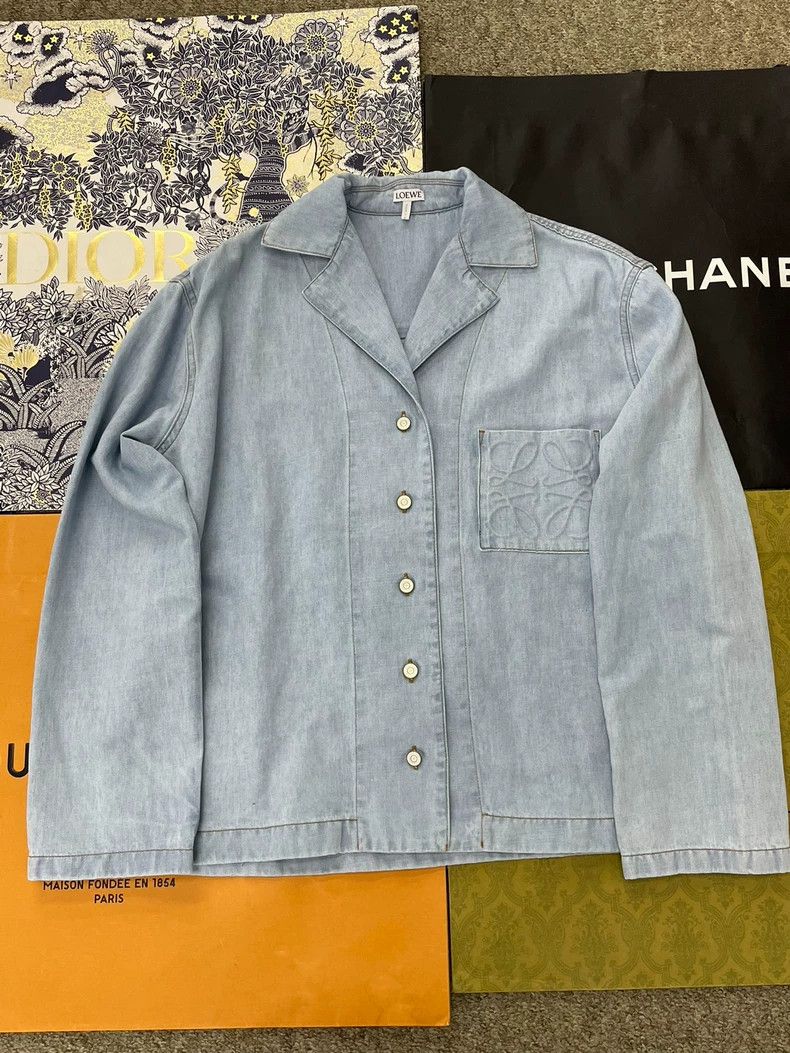 Loewe LOEWE sizeS Cattleman's collar coat, cattleman's wide leg p Size 33" - 2 Thumbnail