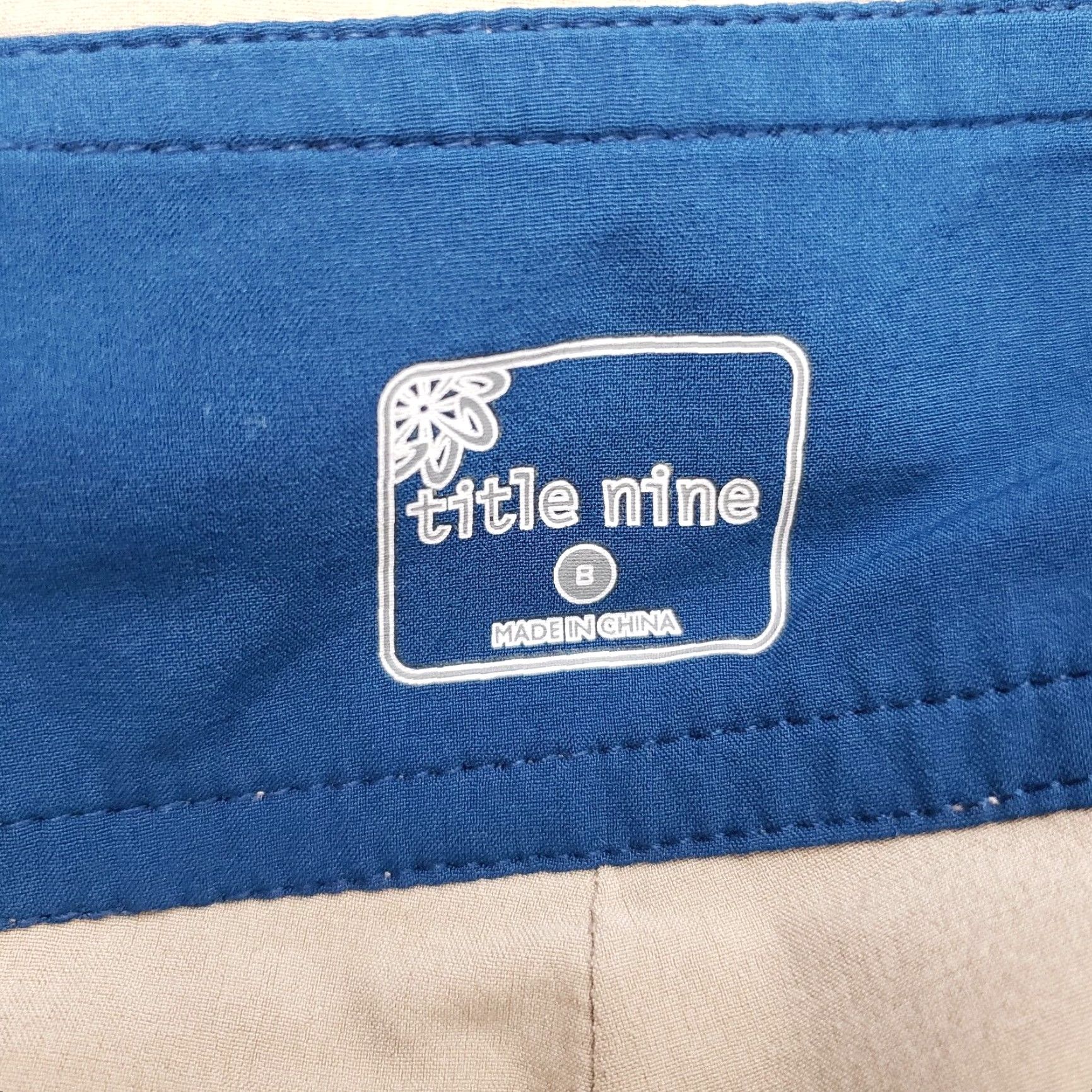 Vintage Title Nine Womens Skort Sz 8 Tan Zip Pockets Size ONE SIZE - 4 Thumbnail