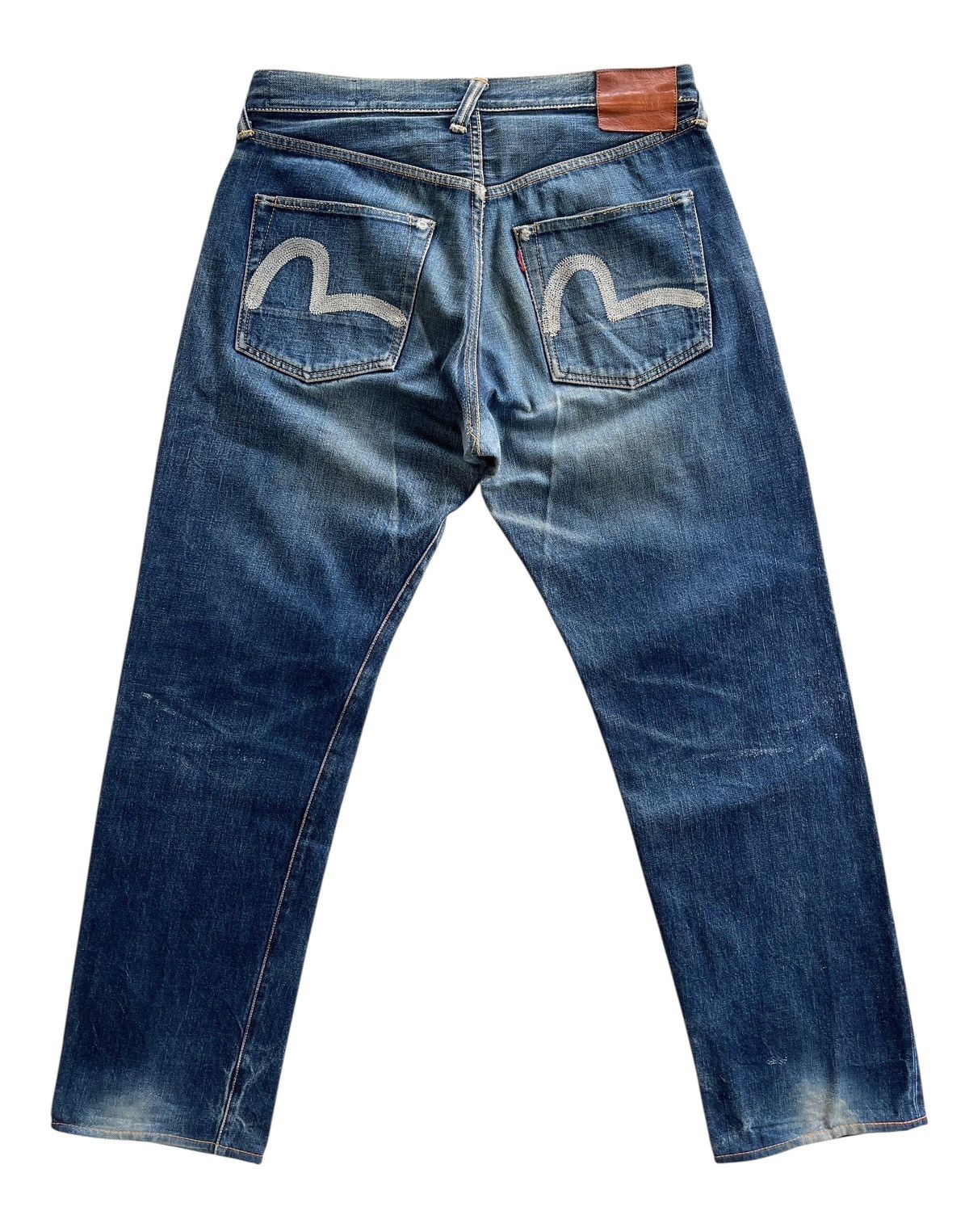 Evisu × Japanese Brand × Vintage Evisu x Distressed Denim x RN
