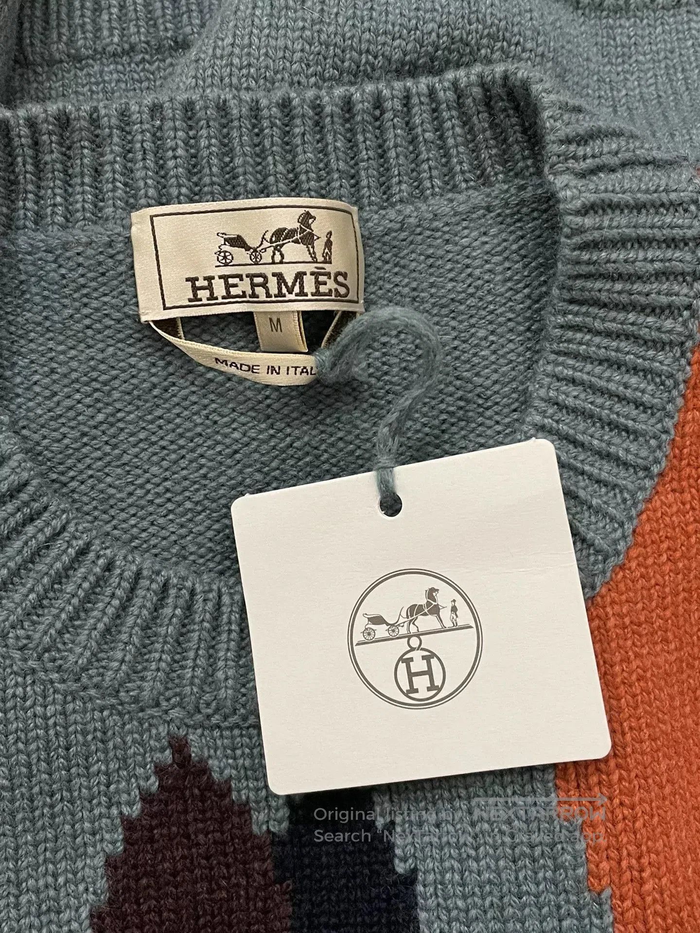 Hermes Hermes Blue Colorblock Cashmere Sweater. Size US M / EU 48-50 / 2 - 4 Thumbnail