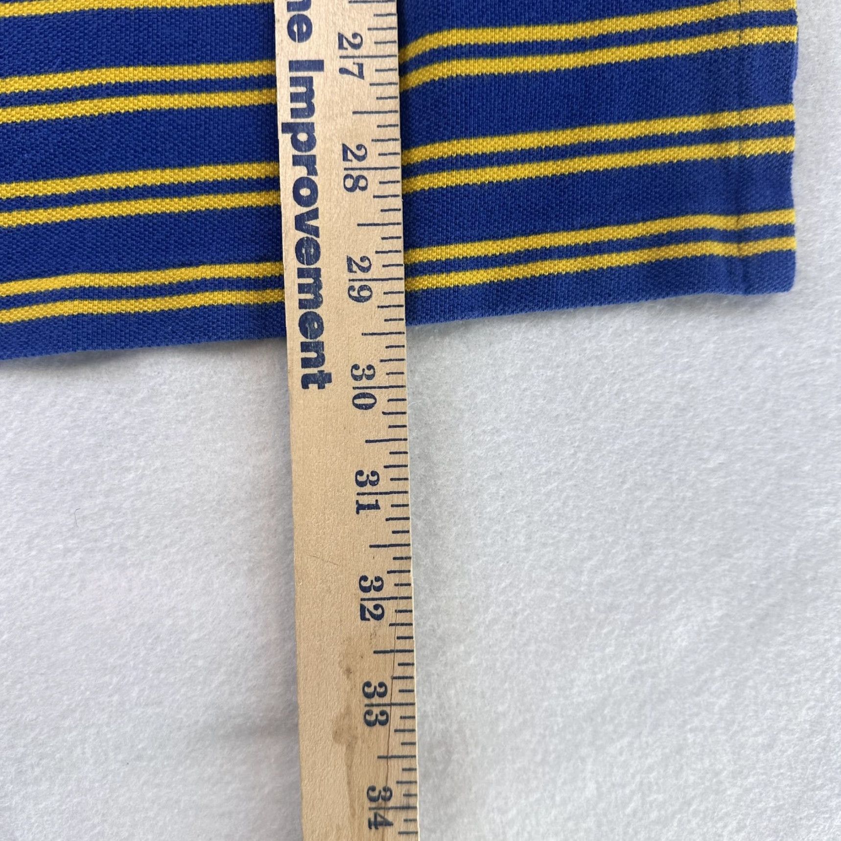 Polo Ralph Lauren Polo Ralph Lauren Shirt Mens Large Blue Yellow Striped Custom Fit Classic Size US L / EU 52-54 / 3 - 7 Thumbnail