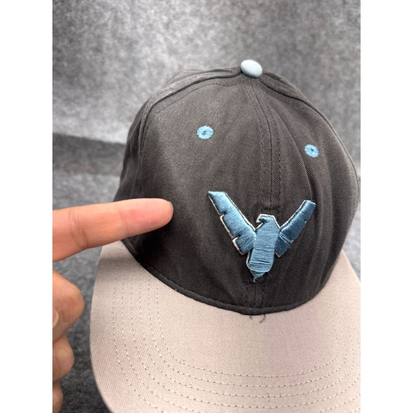 Vintage Six Flags Hat Adult One Size Gray Batman Cotton Twill Snap Back Size ONE SIZE - 3 Thumbnail