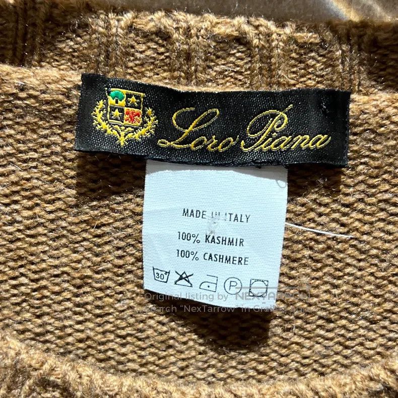 Loro Piana Loro Piana Camel Round Neck Wool Knit Sweater Size M / US 6-8 / IT 42-44 - 3 Thumbnail
