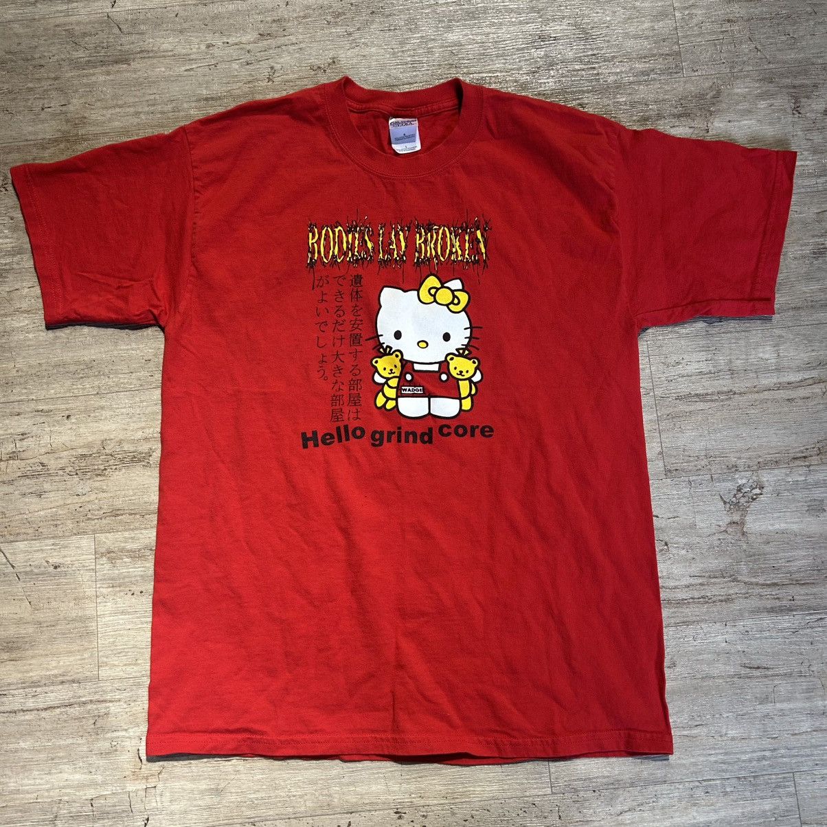 Vintage Vintage Bodies Lay Broken Hello Kitty Grind Core Band Tee Size US L / EU 52-54 / 3 - 2 Thumbnail