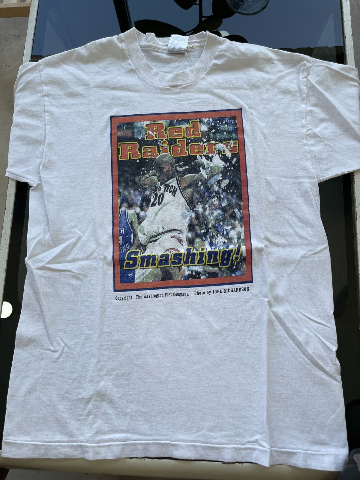 NBA Vintage Red Raiders Smashing Tee Single Stitch L Size US L / EU 52-54 / 3 - 2 Thumbnail