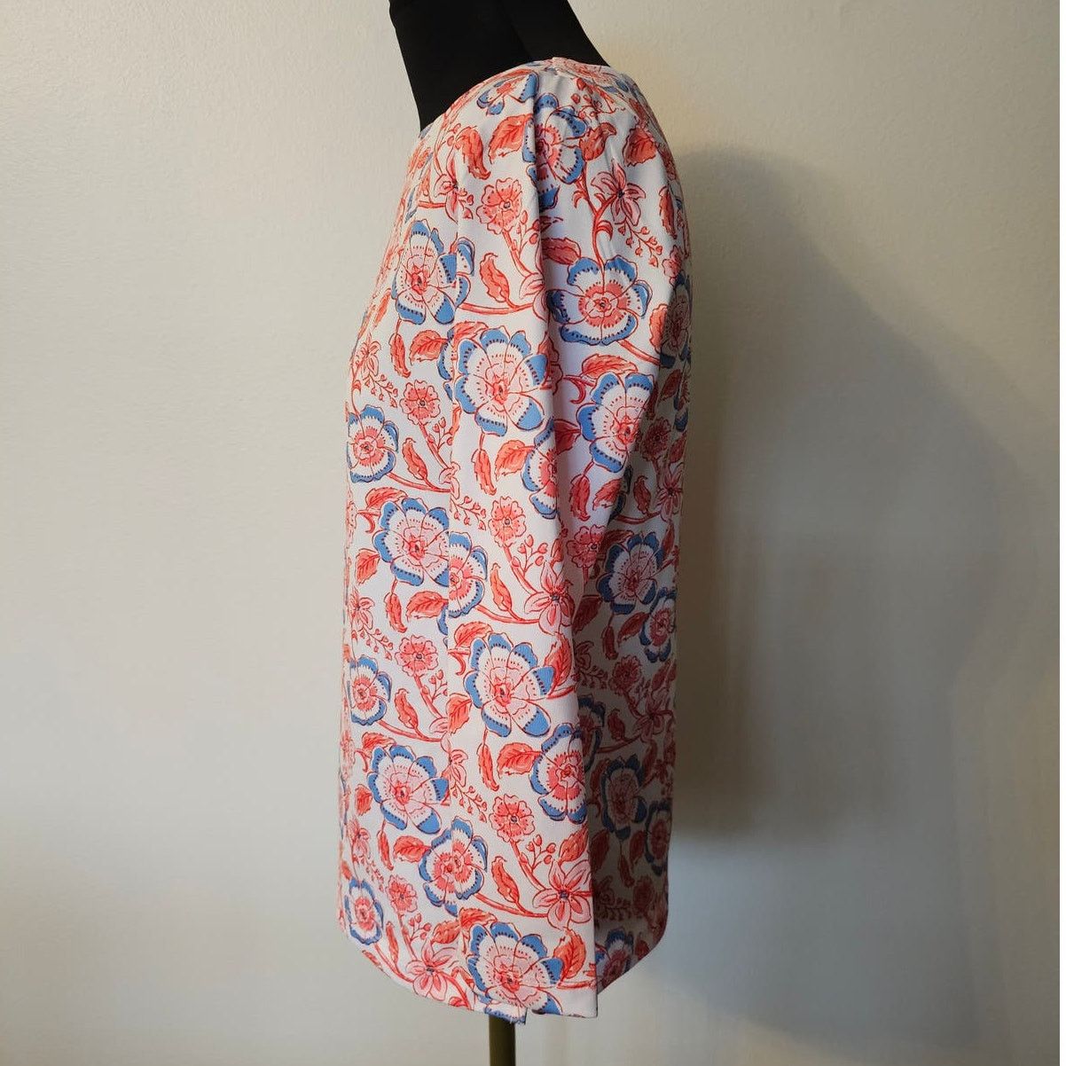Vineyard Vines Vineyard Vines Casual Sankaty Floral 3/4 Sleeve Shirt Top XS Size XS / US 0-2 / IT 36-38 - 2 Thumbnail