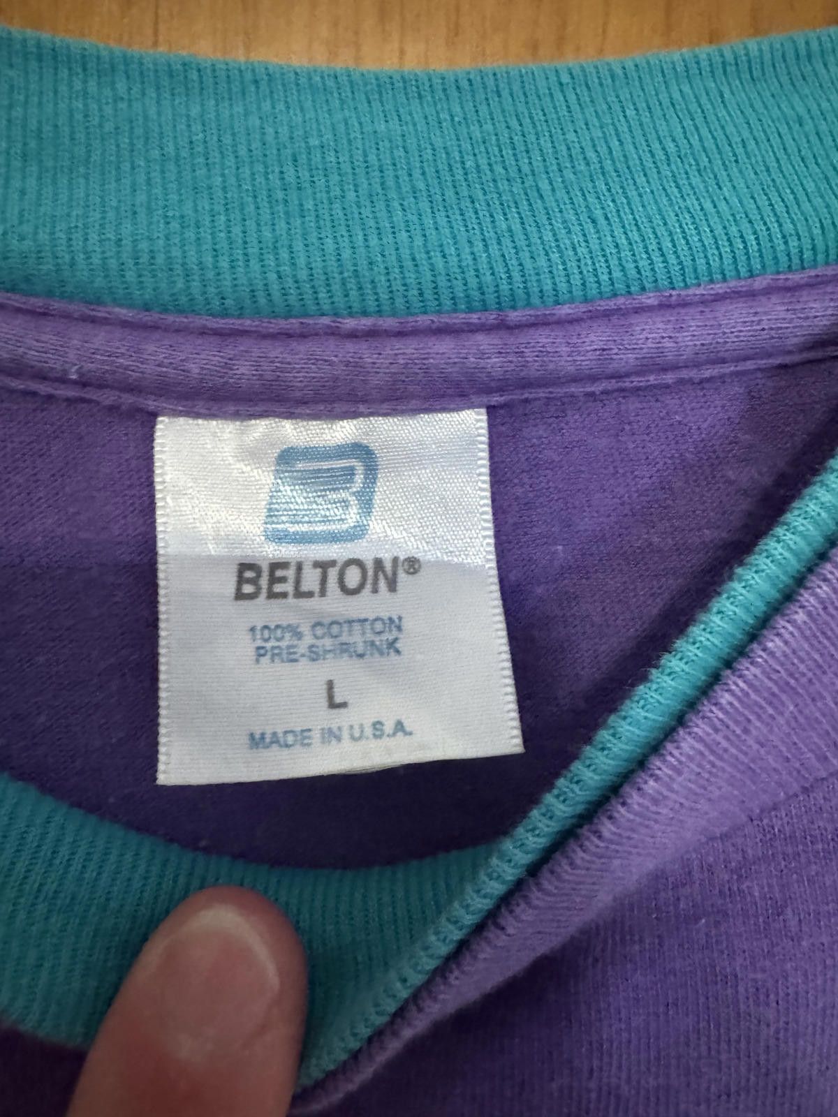 Britt Bolton Vintage Purple Belton 100% Cotton Pre-Shrunk Men's T-Shirt, Size US L / EU 52-54 / 3 - 3 Thumbnail