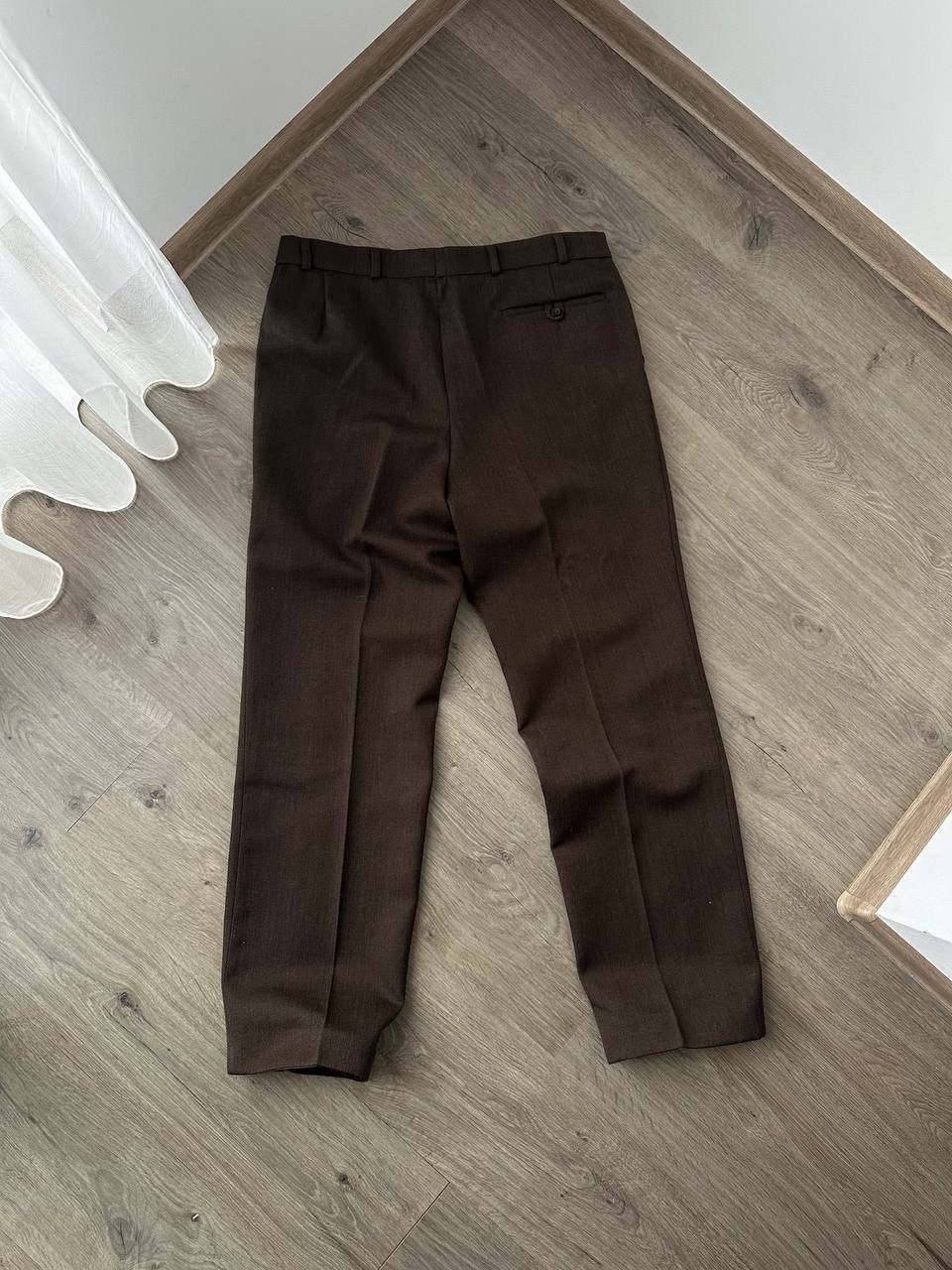 Japanese Brand × Vintage Vintage Antique Japanese Brown Wool Straight Pipes Pants Size 38R - 11 Thumbnail