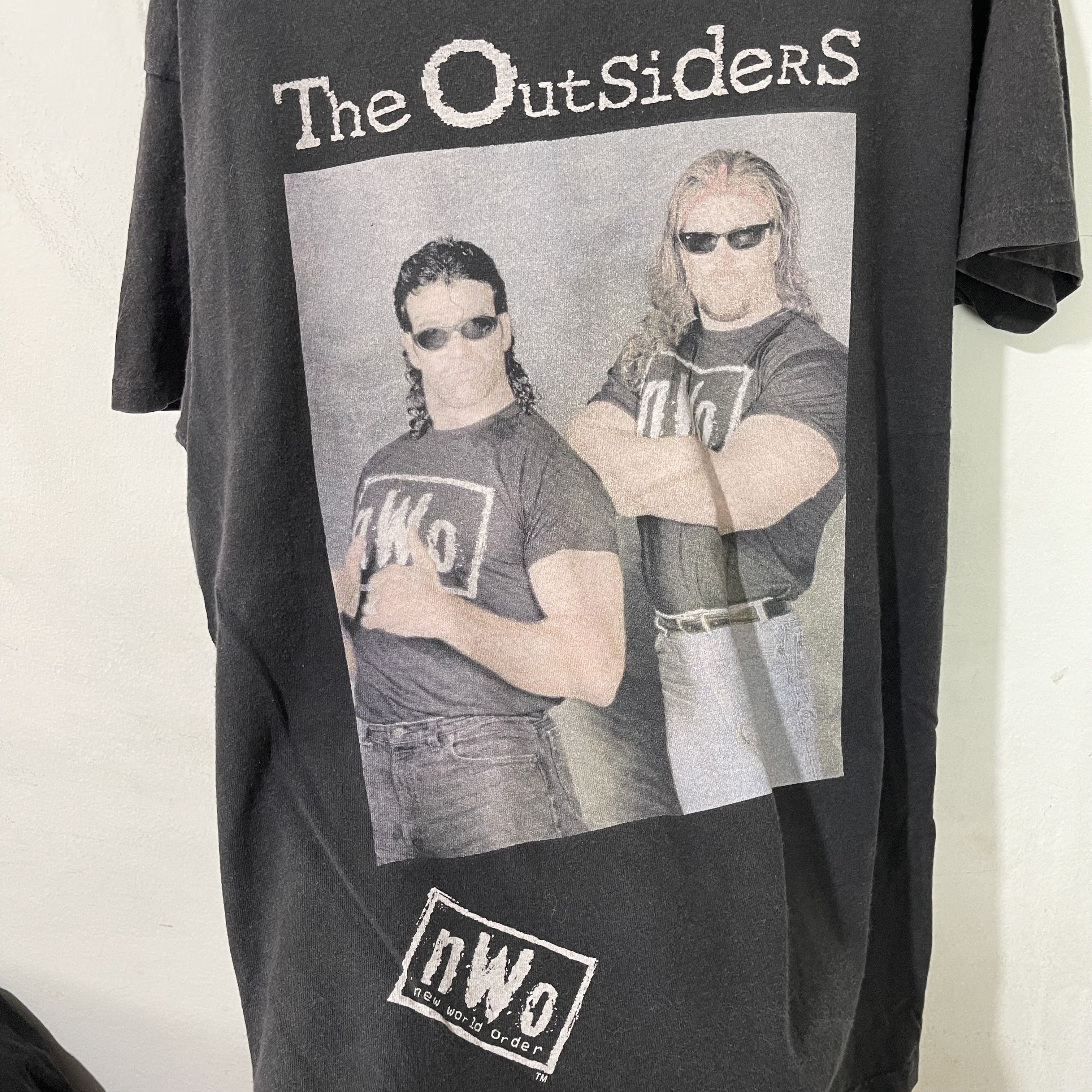 WCW/nWo Vintage 90s The Outsiders Kevin Nash Shirt Size US M / EU 48-50 / 2 - 2 Thumbnail