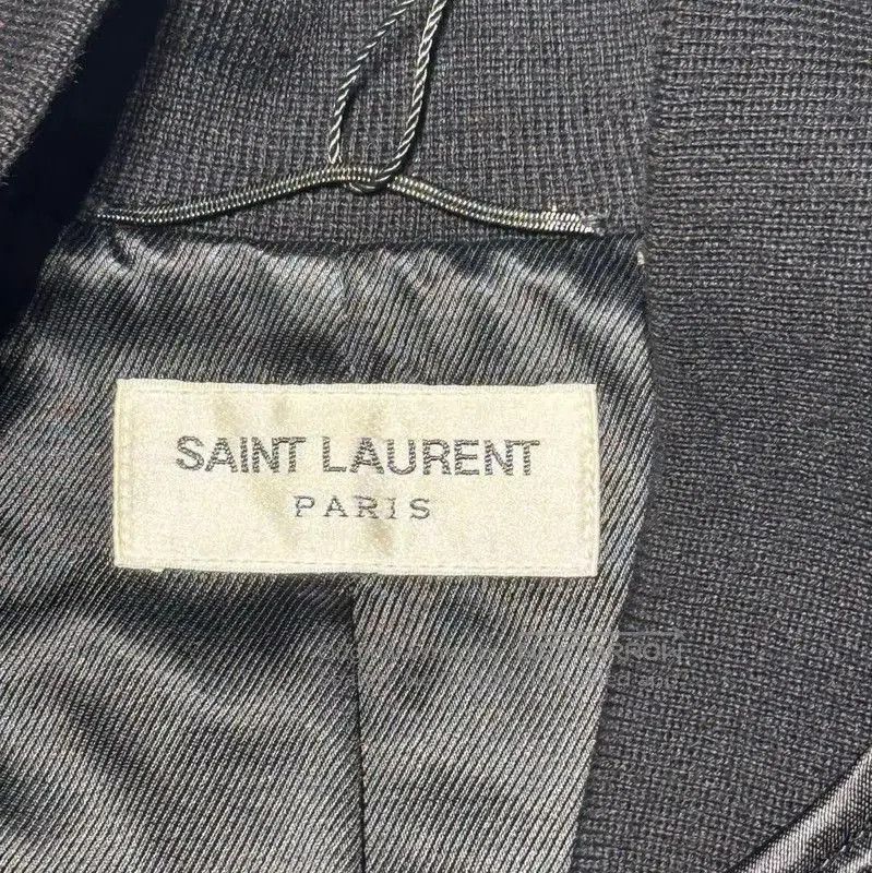 Yves Saint Laurent YSL Black Patterned Women's Jacket . Size S / US 4 / IT 40 - 3 Thumbnail