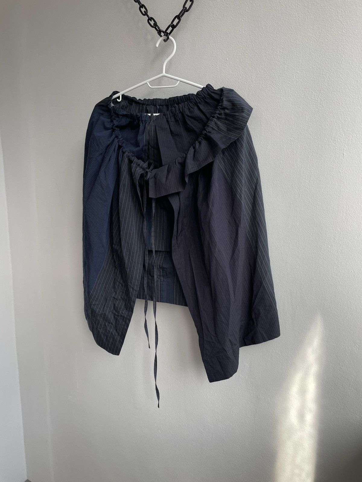 Stella McCartney Stella McCartney Women Dark Blue Skirt Wool Zip Bodycon Wrap Size 27" / US 4 / IT 40 - 2 Thumbnail