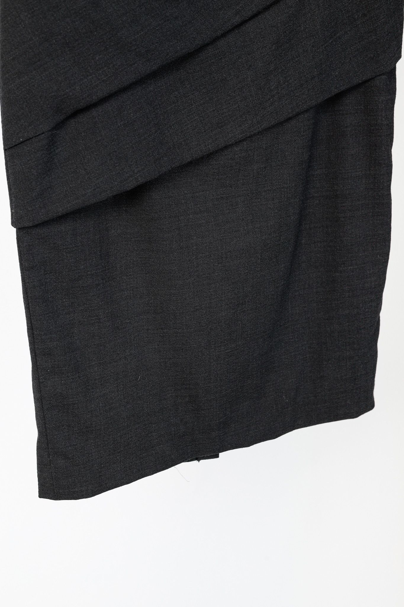 Brunello Cucinelli Brunello Cucinelli Grey Wool-Crepe Pleated Pencil Skirt Size 28" / US 6 / IT 42 - 5 Thumbnail
