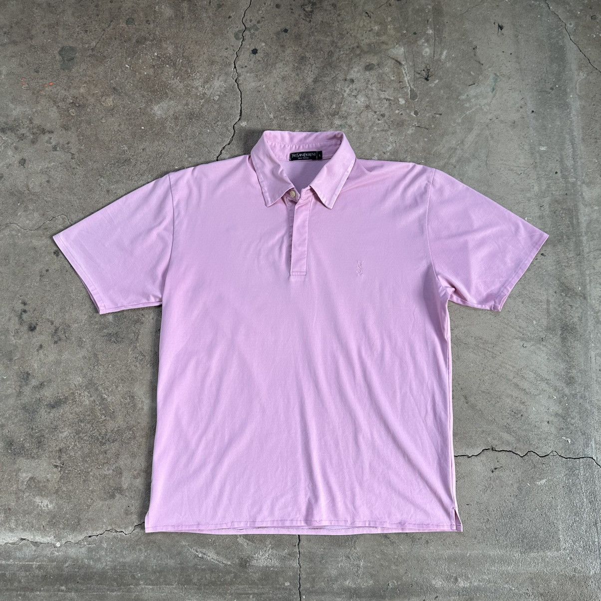Yves Saint Laurent Vintage YSL pour homme Polo Shirt Size US L / EU 52-54 / 3 - 1 Thumbnail