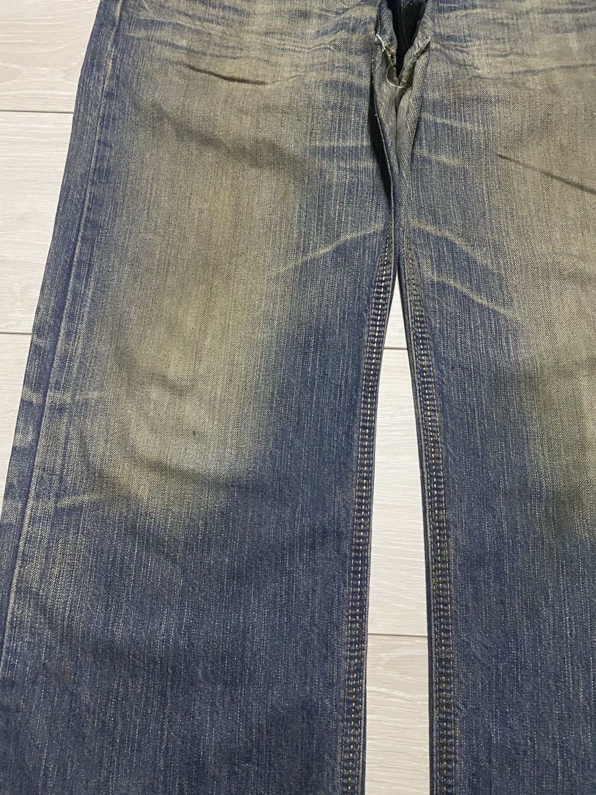 Edwin Vintage Edwin Xv Mud Wash Distressed Baggy Jeans Size US 35 - 7 Thumbnail