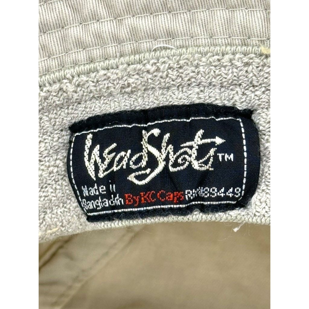 Vintage 1990's Headshots KC Caps Khaki Bucket Hat Size ONE SIZE - 3 Thumbnail
