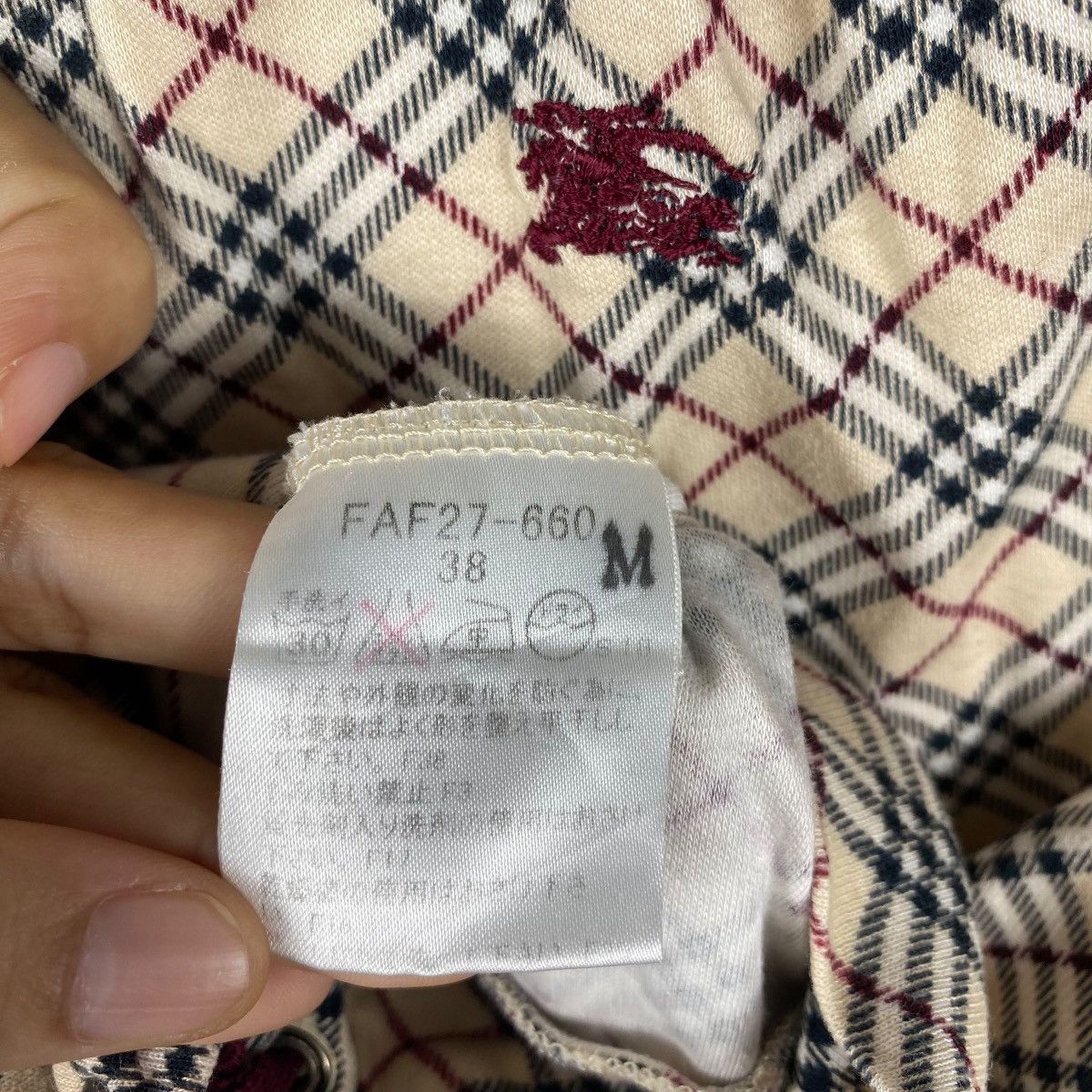 Burberry × Vintage BURBERRY LONDON Blue Label Nova Check Blouse Tops Tee Size S / US 4 / IT 40 - 7 Thumbnail