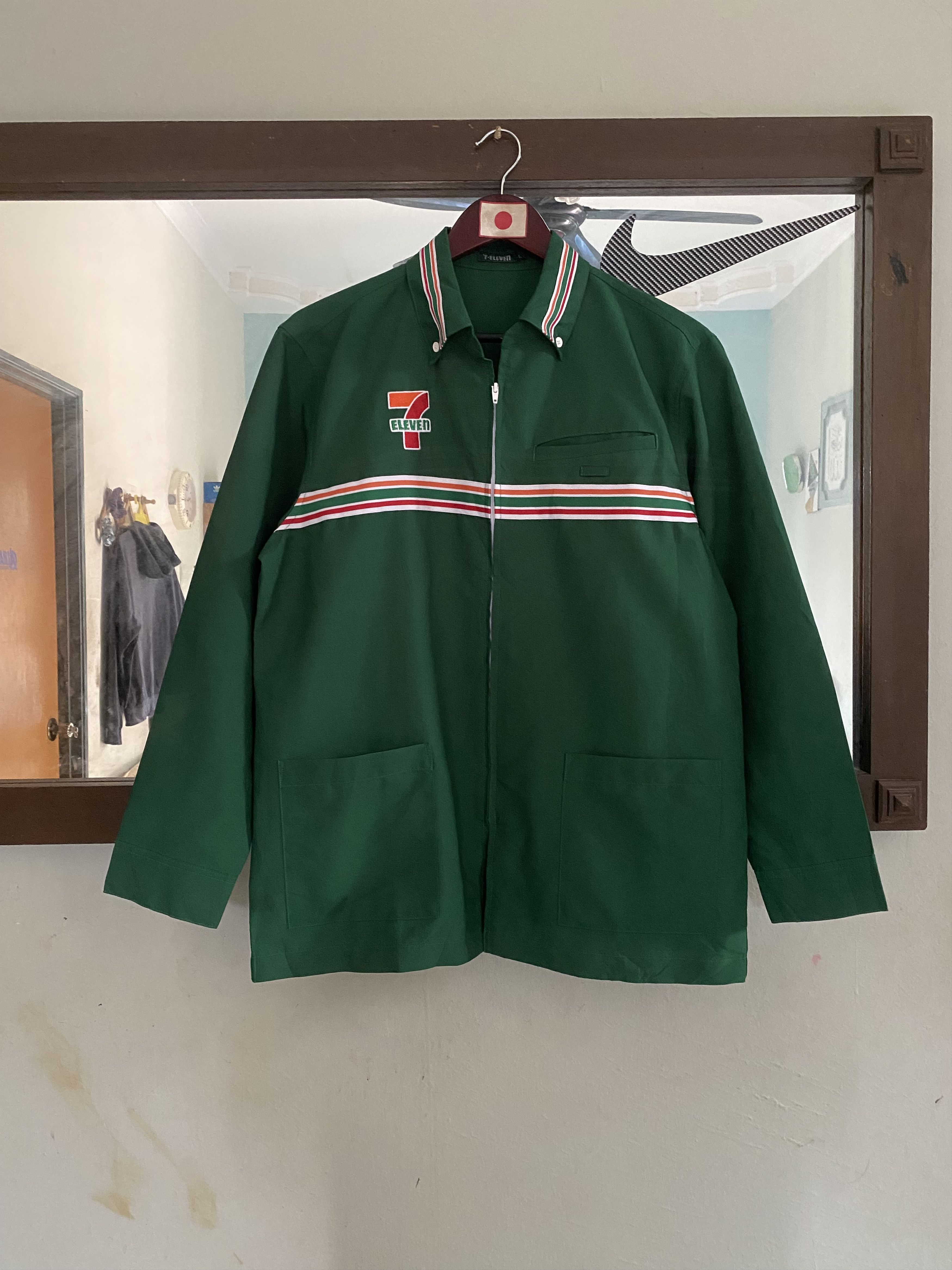 Japanese Brand × Seven 7 × Vintage Vintage 7-Eleven Ziper Shirt Size US L / EU 52-54 / 3 - 1 Thumbnail