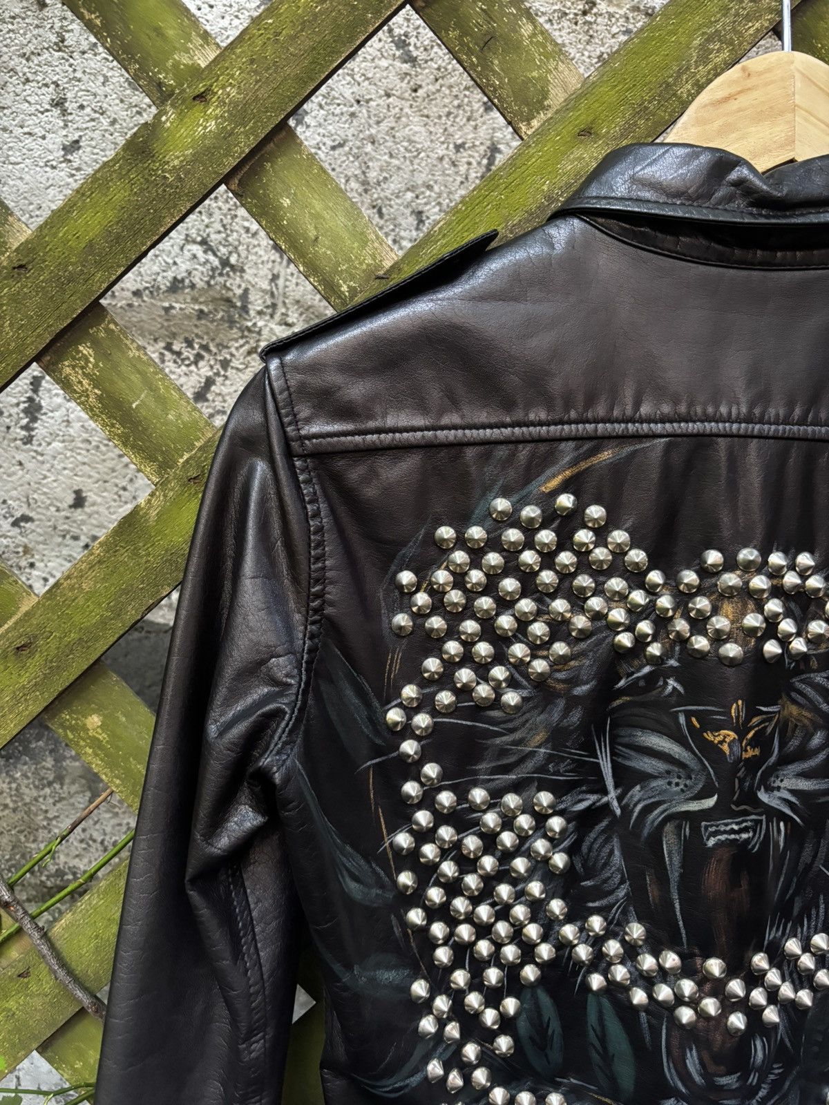 Balmain Balmain SS10 Hand Painted Studded Leather Shirt Size US S / EU 44-46 / 1 - 3 Thumbnail