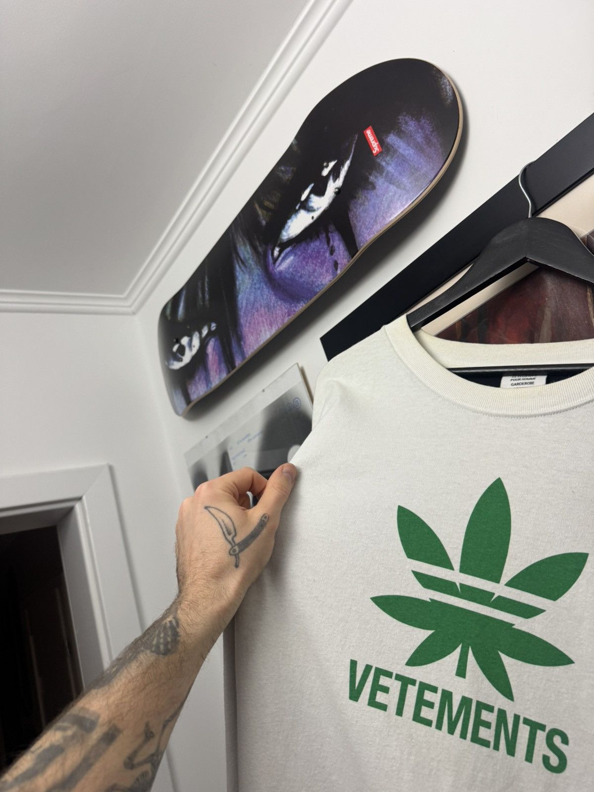 Vetements SS20 Vetements Weed Double Layered Oversize Avant Garde Tee Size US L / EU 52-54 / 3 - 4 Thumbnail