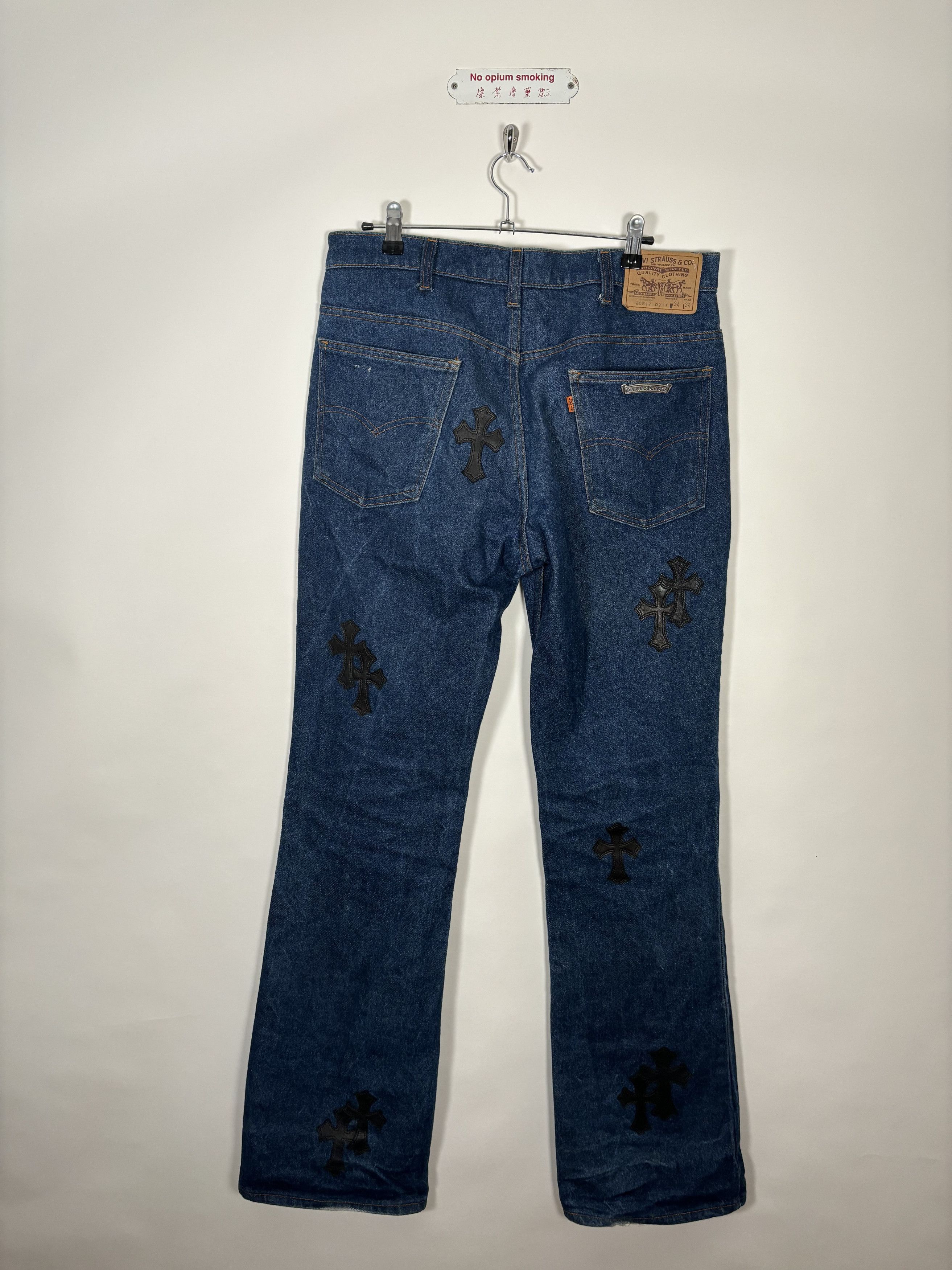 Chrome Hearts 🚭 CLASSIC GRAIL 🚭 CHROME HEARTS VINTAGE PATCHED LEVI’S Size US 33 - 9 Thumbnail