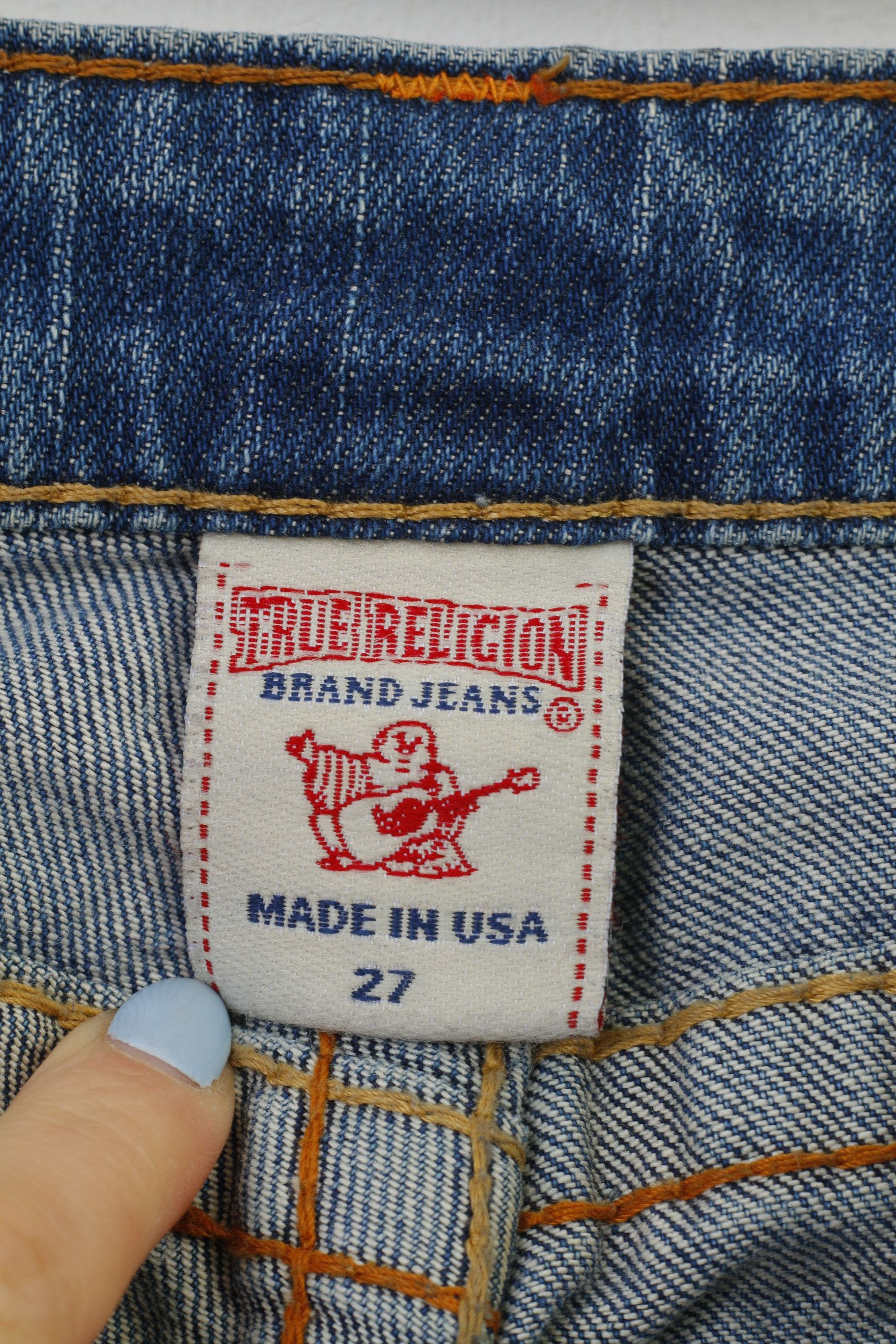 True Religion True Religion Woman 27 Trousers Jeans Blue Cotton 4122 Size 27" / US 4 / IT 40 - 4 Thumbnail