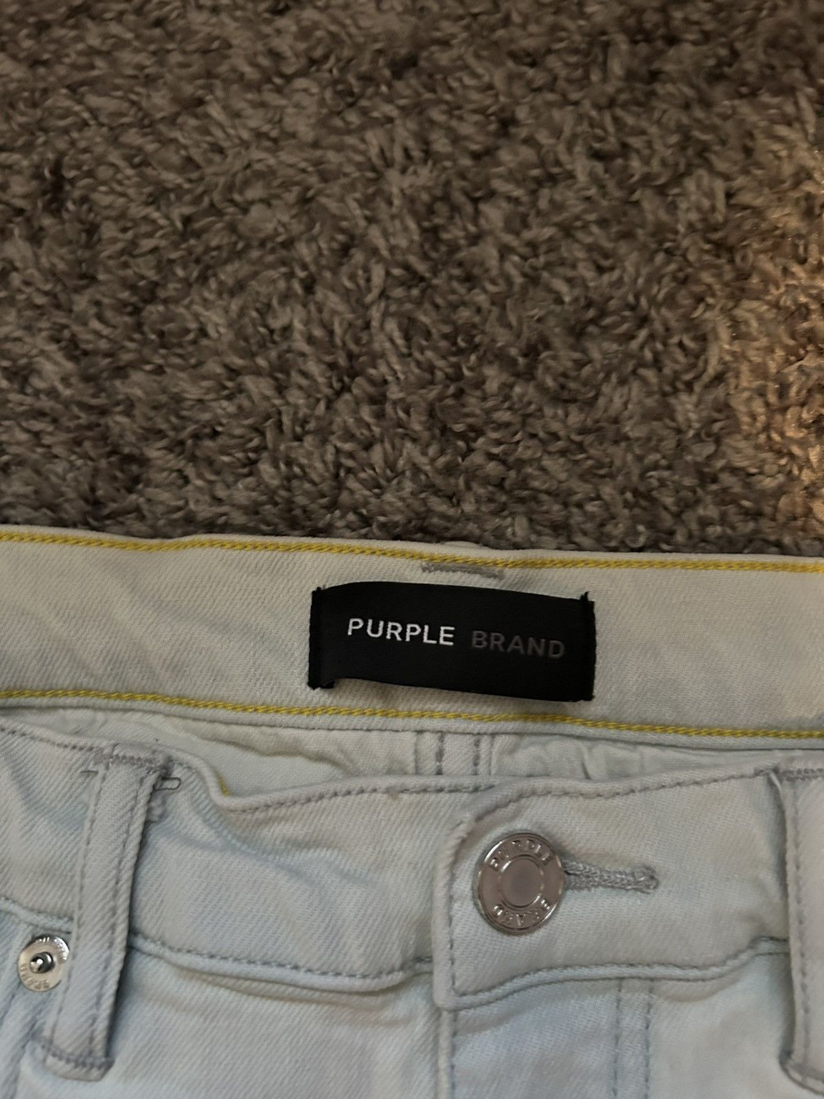 Purple Brand PURPLE BRAND P005 Super Faded Icy Light Indigo Size US 34 / EU 50 - 3 Thumbnail