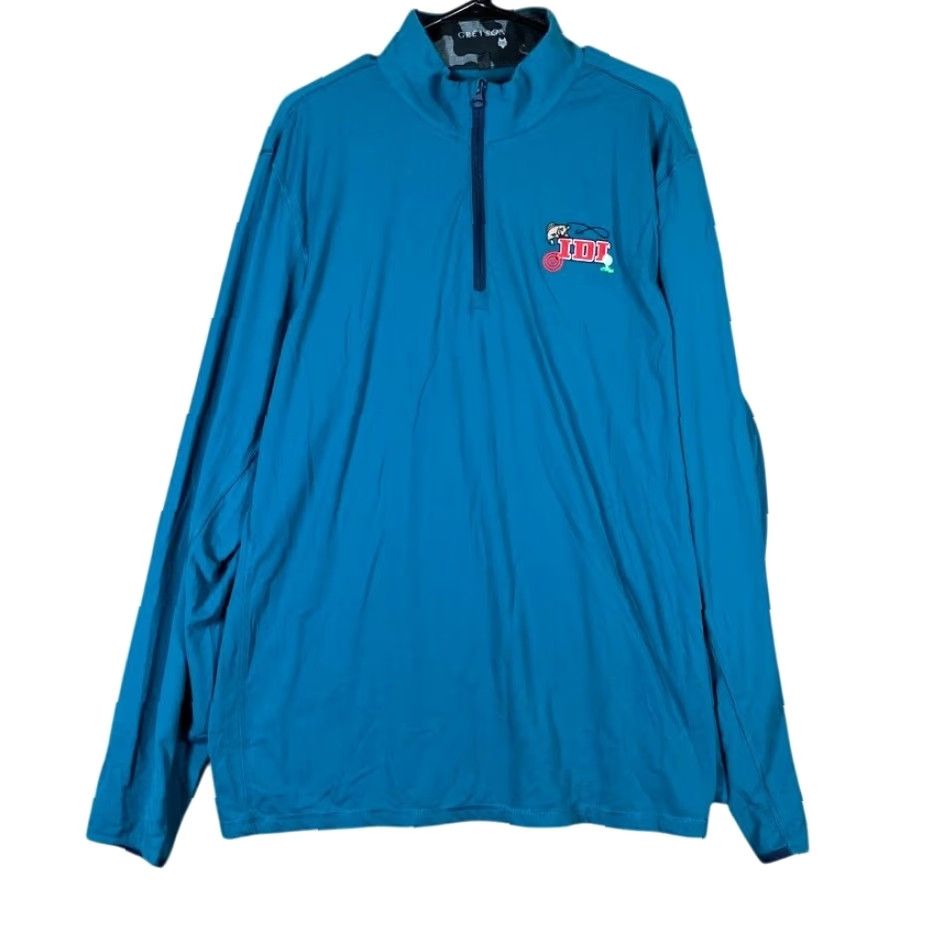 Vintage Greyson Sweatshirt Mens 2XL Blue 1/4 Zip Pullover Athletic Performance Golf Size US XXL / EU 58 / 5 - 2 Thumbnail