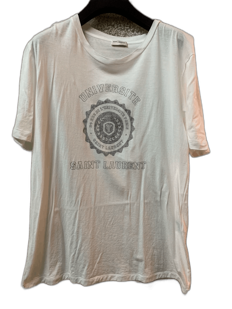 Saint Laurent Paris Saint Laurent Men's Short Sleeve T-Shirt Size US M / EU 48-50 / 2 - 1 Thumbnail