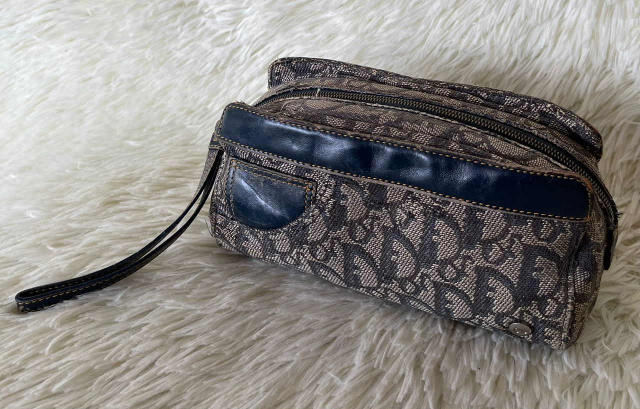 Christian Dior Monsieur × Vintage Christian Dior Trotter Toiletry Pouch Clutch Bag Size ONE SIZE - 3 Thumbnail