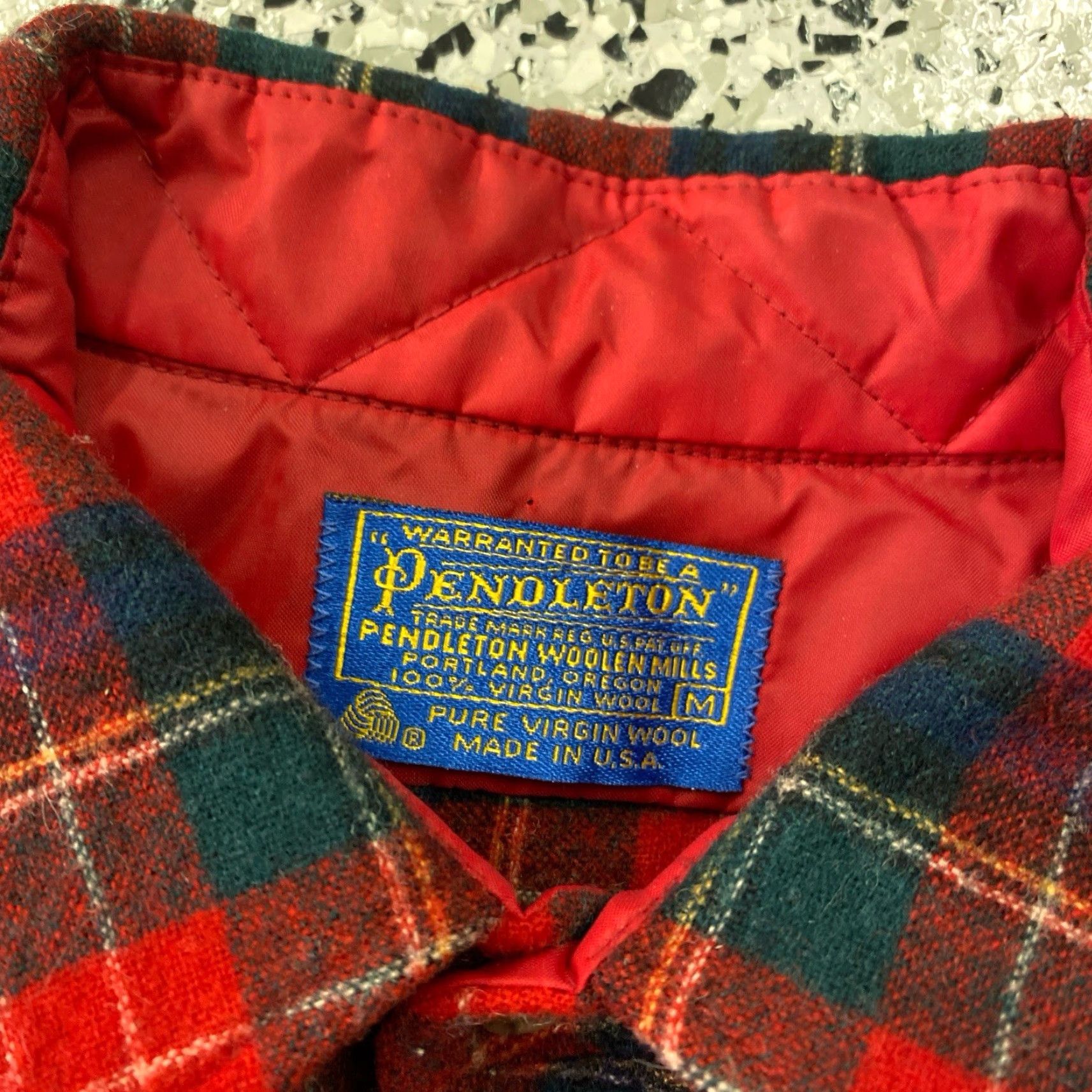 Pendleton VINTAGE Pendleton Board Shirt Mens M Red Plaid Wool Flannel Button-Up Long Sleeve Casual Workwear 90s Outdoors Pockets Size US M / EU 48-50 / 2 - 2 Thumbnail