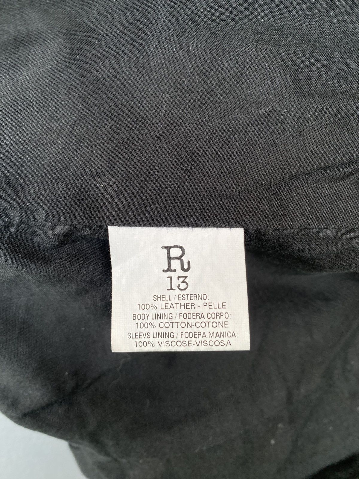 R13 R13- Moto Biker Leather Jacket Size S / US 4 / IT 40 - 16 Thumbnail