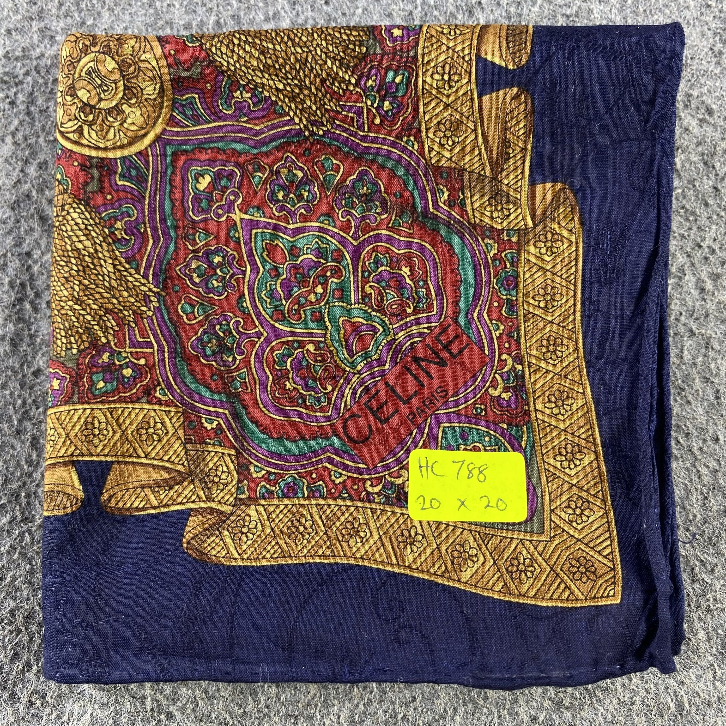 Celine × Vintage Celine Handkerchief/Neckerchief/Bandana HC788 Size ONE SIZE - 5 Thumbnail