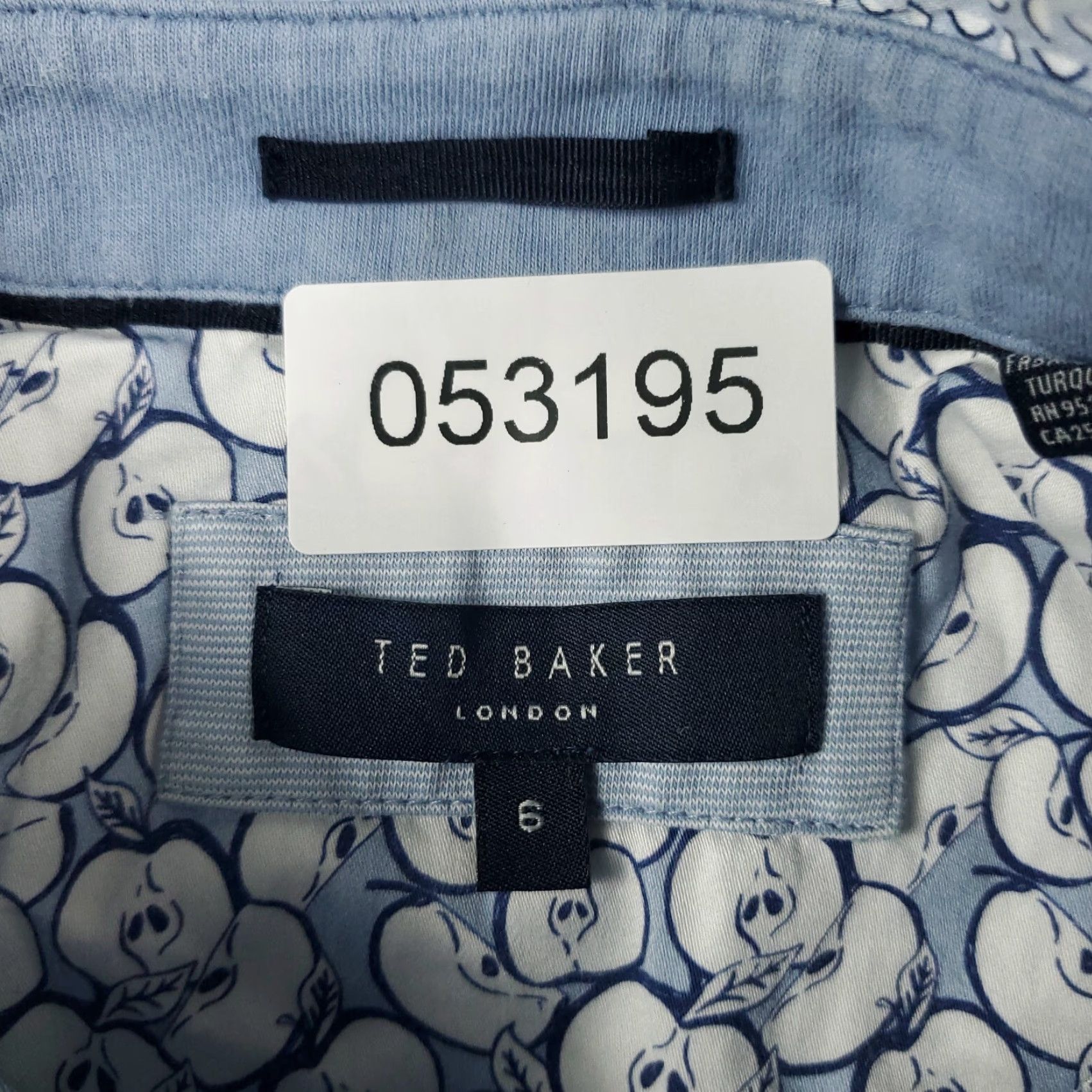 Ted Baker TED BAKER LONDON Polo Shirt Mens Size 6 Blue Short Sleeve Adult Shirt Regular Fit Coloured Casual 100% Cotton Size US S / EU 44-46 / 1 - 7 Thumbnail