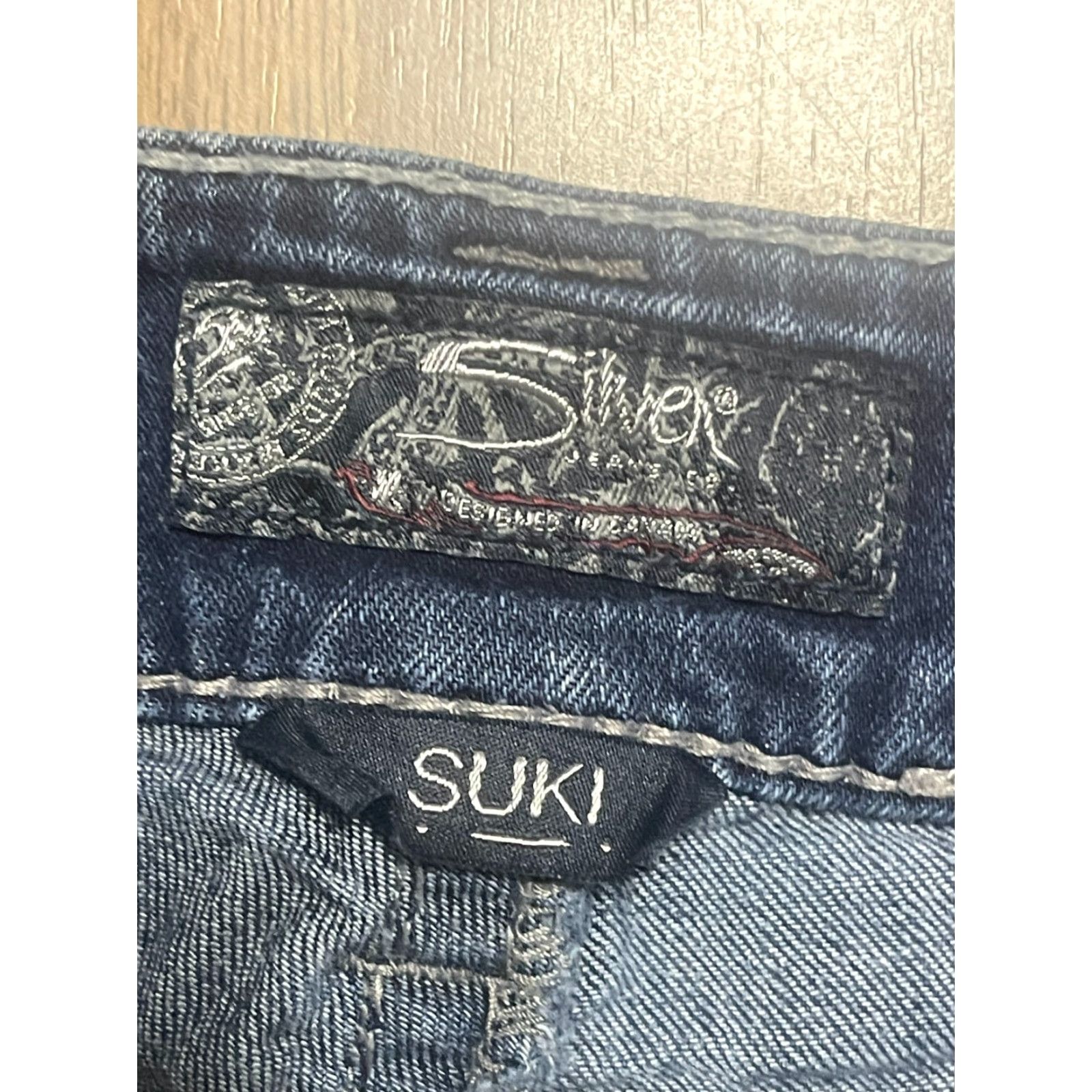 Silver Jeans Co. Silver Jeans Womens Jeans 29/31 Blue Denim Dark Wash SUKI Mid Slim Boot Size 29" - 4 Thumbnail
