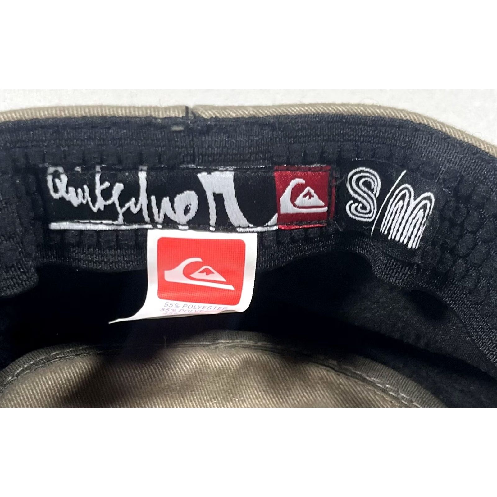 Quiksilver Quiksilver Army Cap Hat Fitted Mens S/M Green Twill Casual Military Surf Logo Size ONE SIZE - 2 Thumbnail