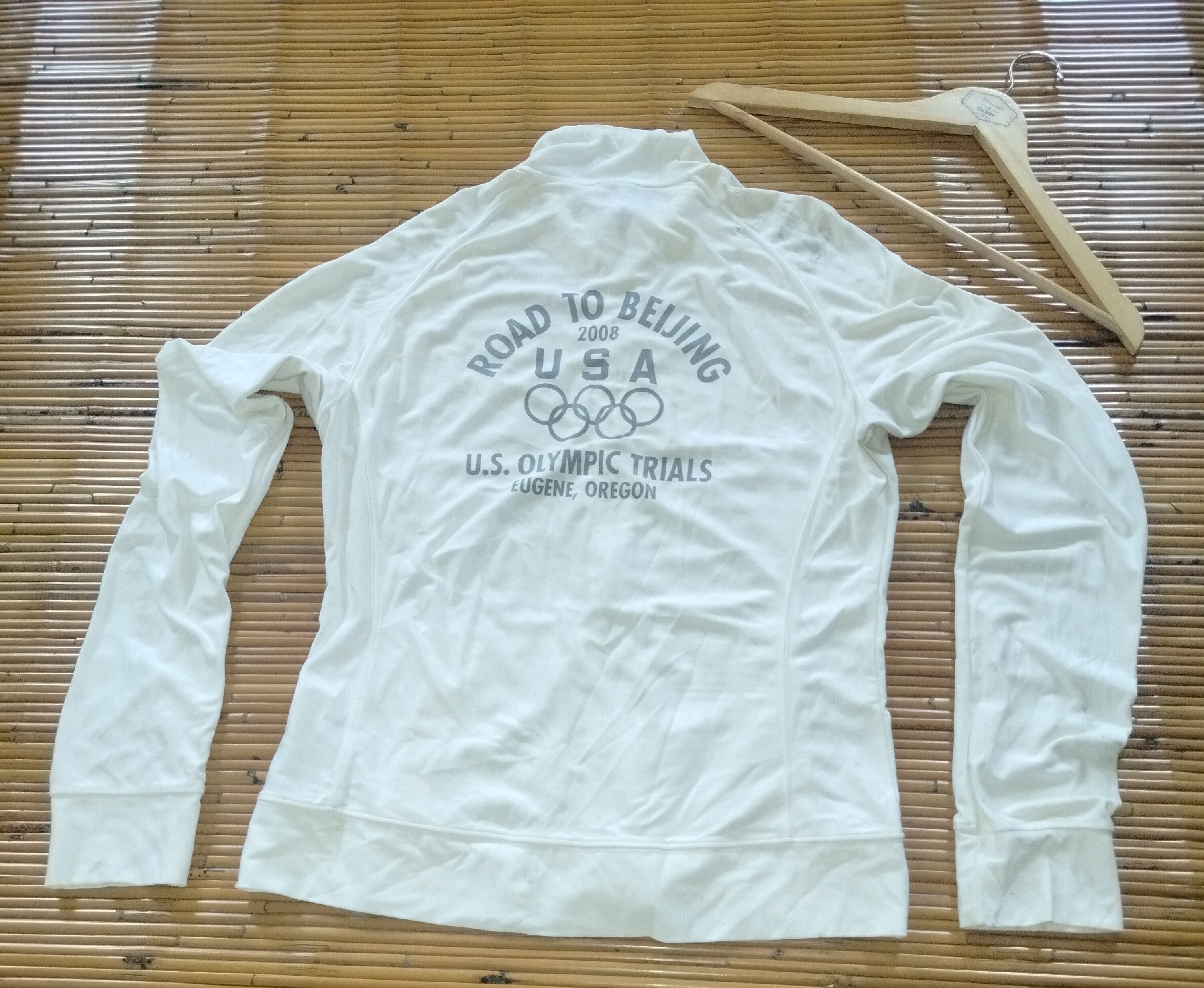 Vintage Olympic Trials track and field light jacket