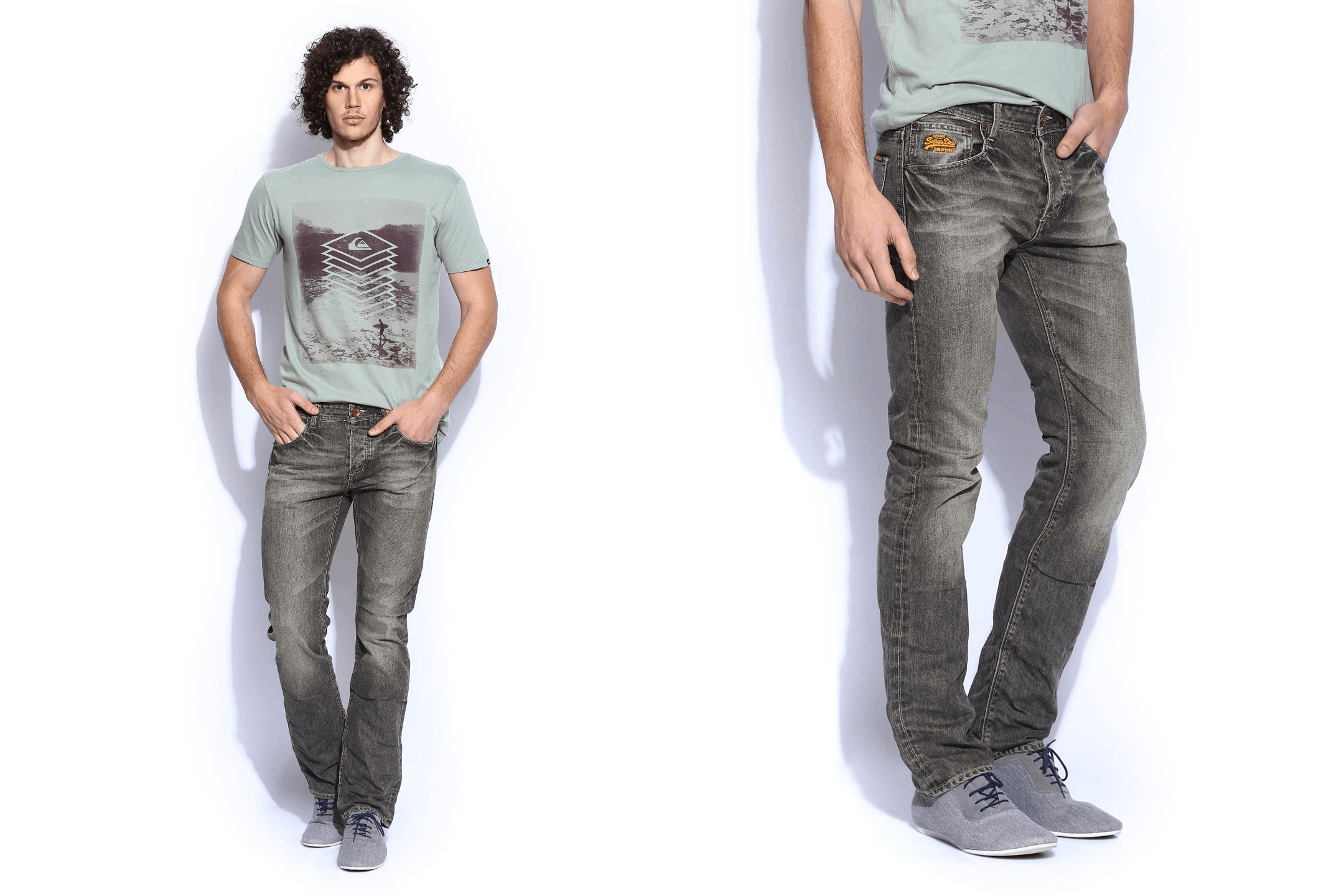 Gray SUPERDRY JAPAN Vintage W32 L34 straight slim W31 L36