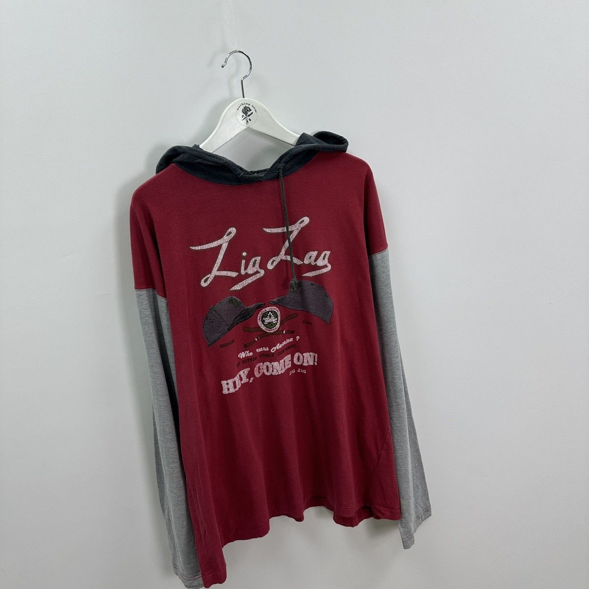 Vintage Vintage 90s Zig Zag Dodgers Giant Hey Come on longsleev y2k Size US XL / EU 56 / 4 - 3 Thumbnail