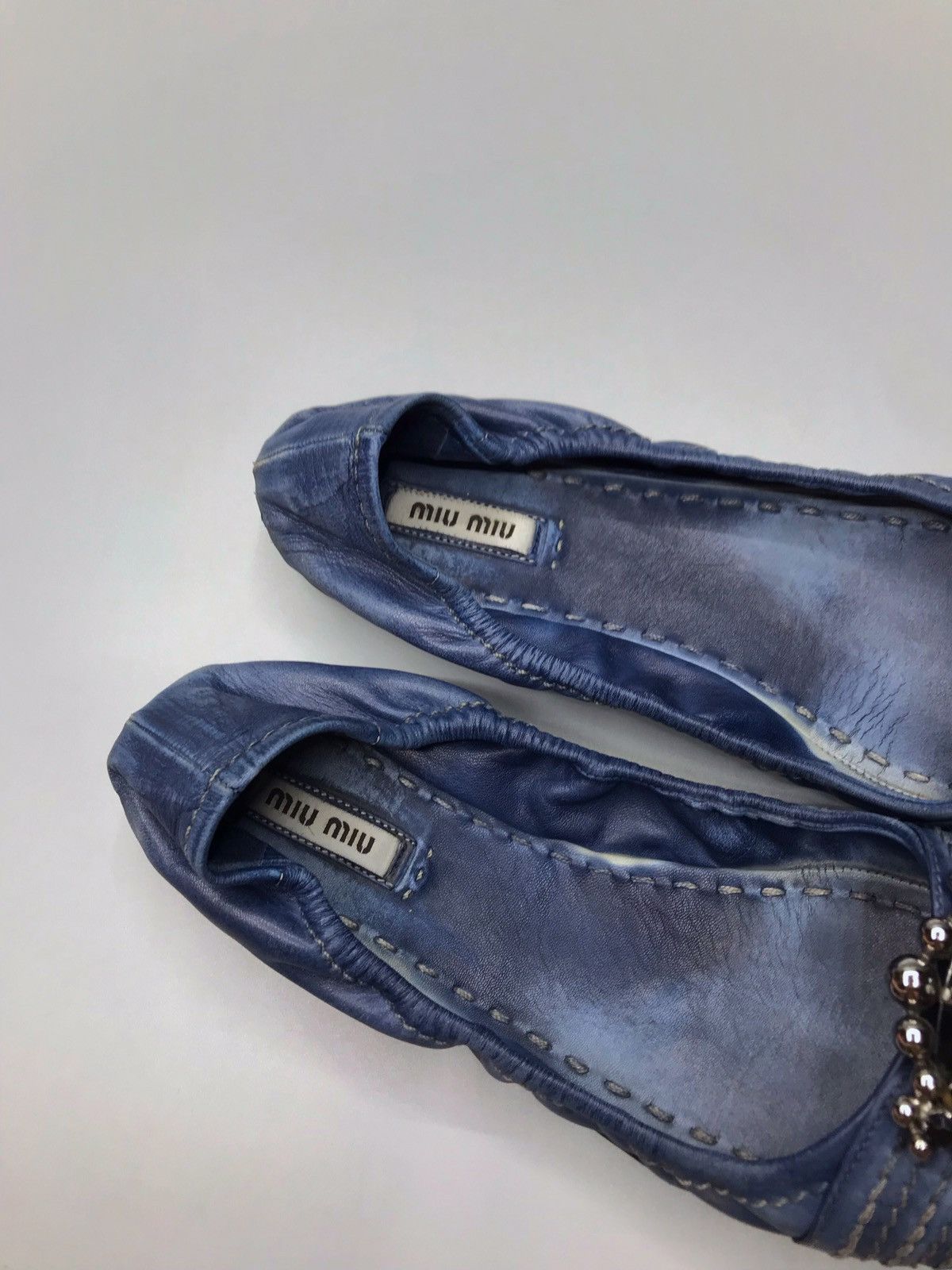Miu Miu × Prada Miu miu Leather Ballet Flats Size US 6.5 / IT 36.5 - 3 Thumbnail