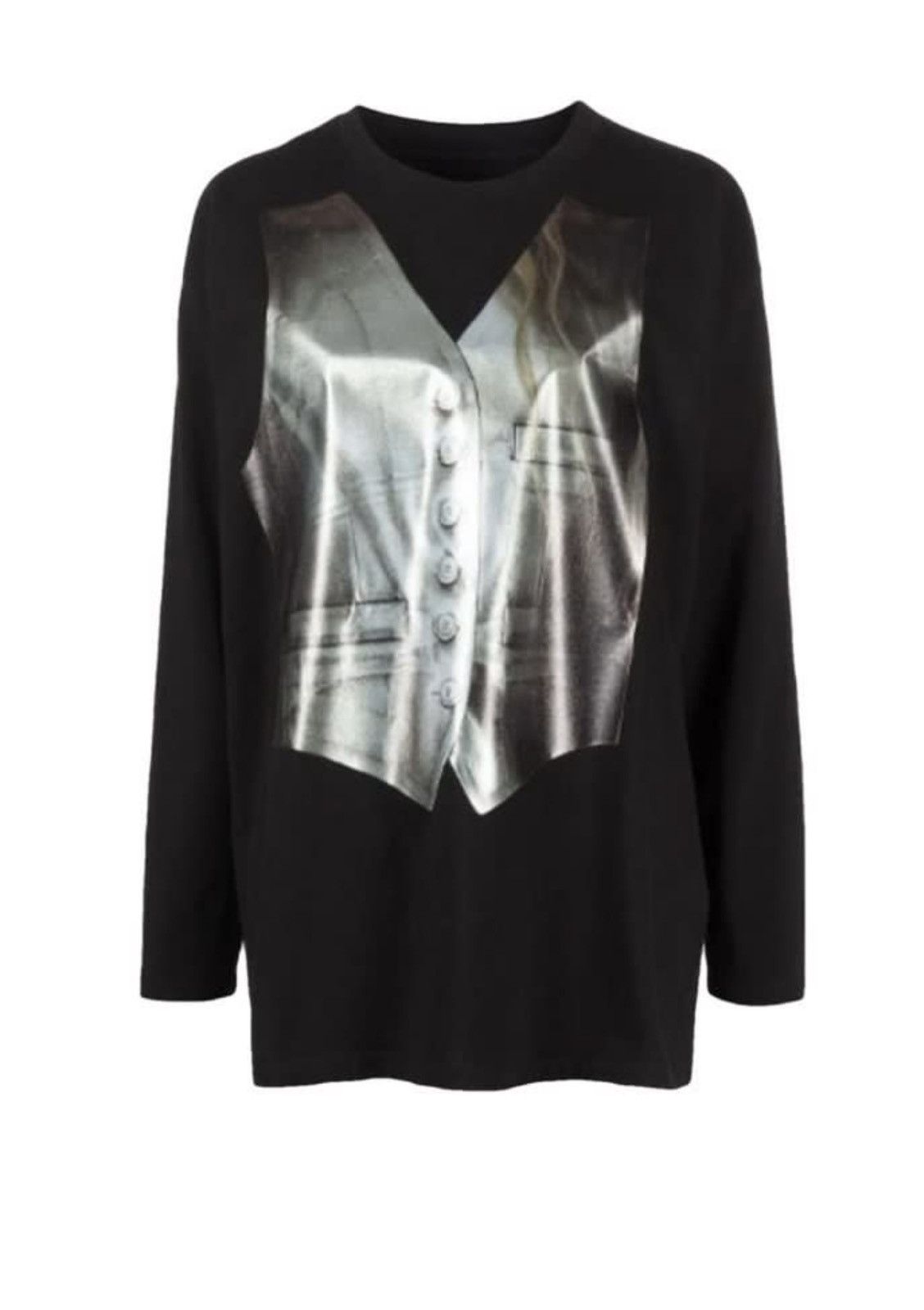 Maison Margiela New Maison Margiela MM6 foil printed vest T-shirt E 7t tee Size US S / EU 44-46 / 1 - 2 Thumbnail
