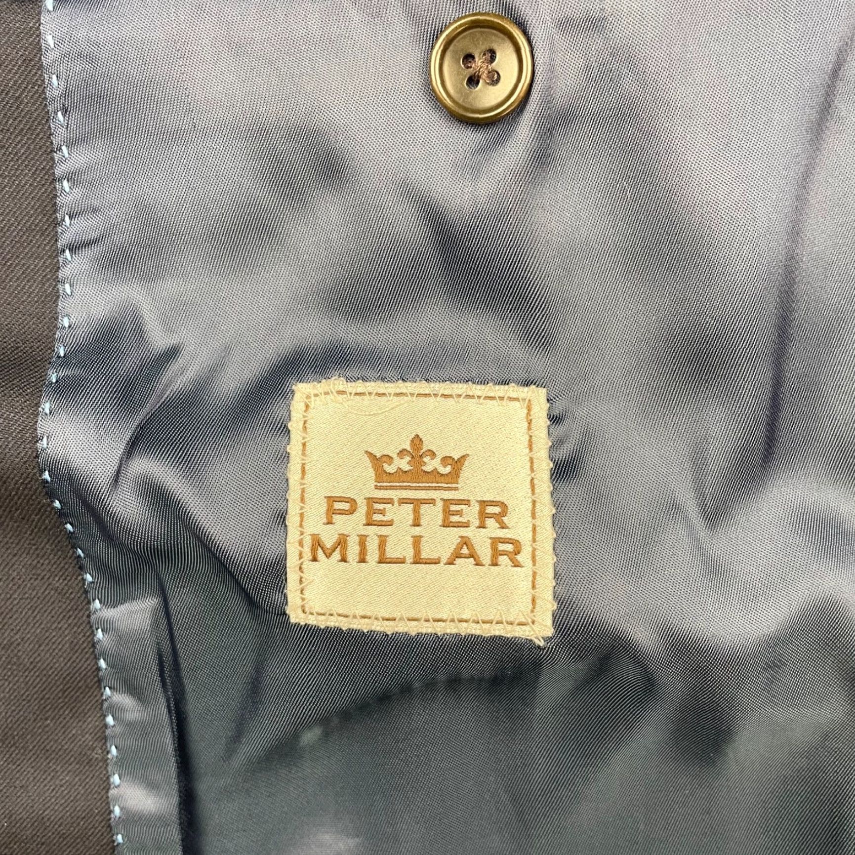 Peter Millar Peter Millar Blazer Men's 100% Wool Navy Blue 44R 2-Button Size 44R - 6 Thumbnail