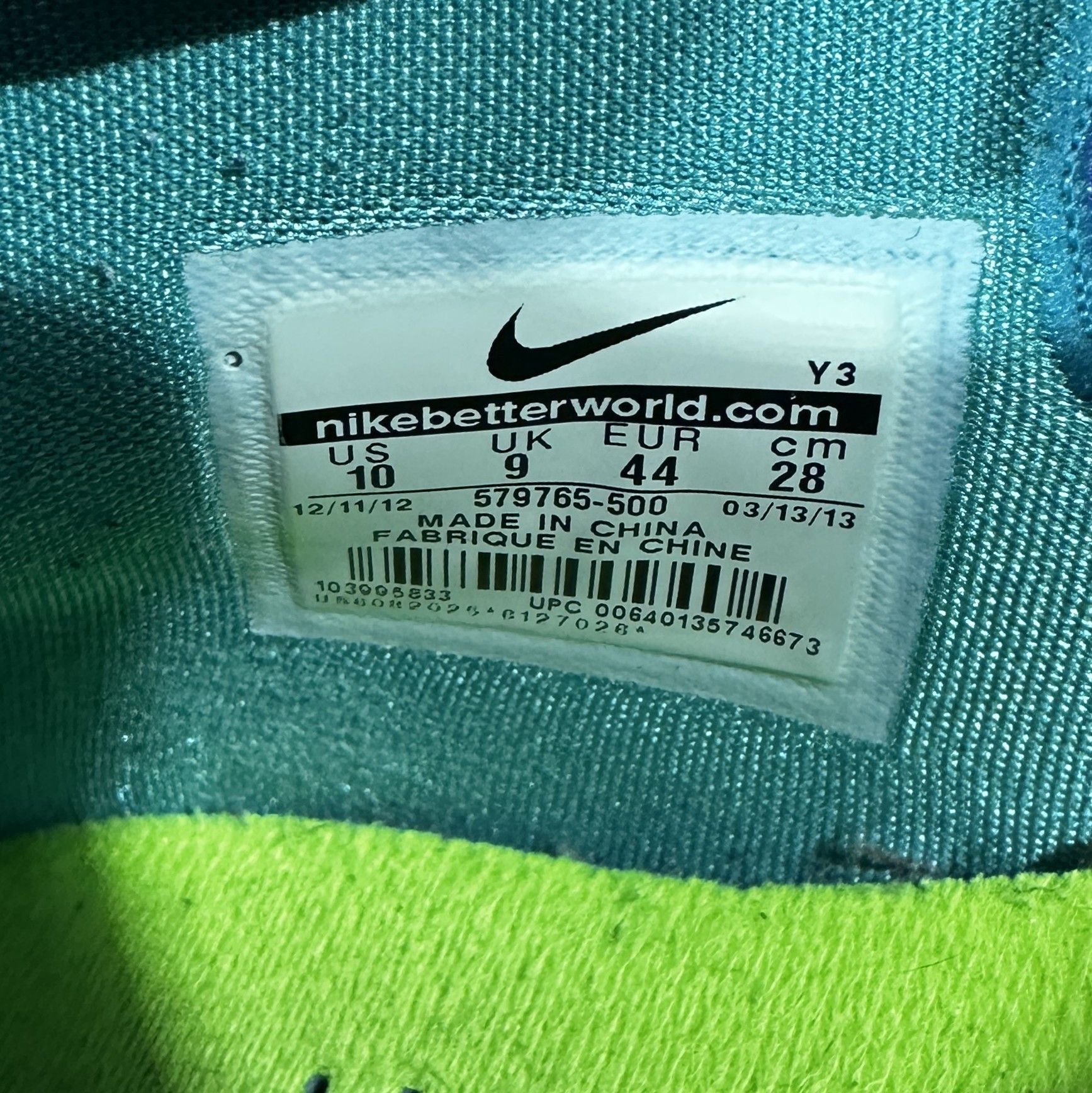 Nike NIKE Air Max Lebron 10(X) Low Sprite Basketball Sneakers Size US 10 / EU 43 - 12 Thumbnail