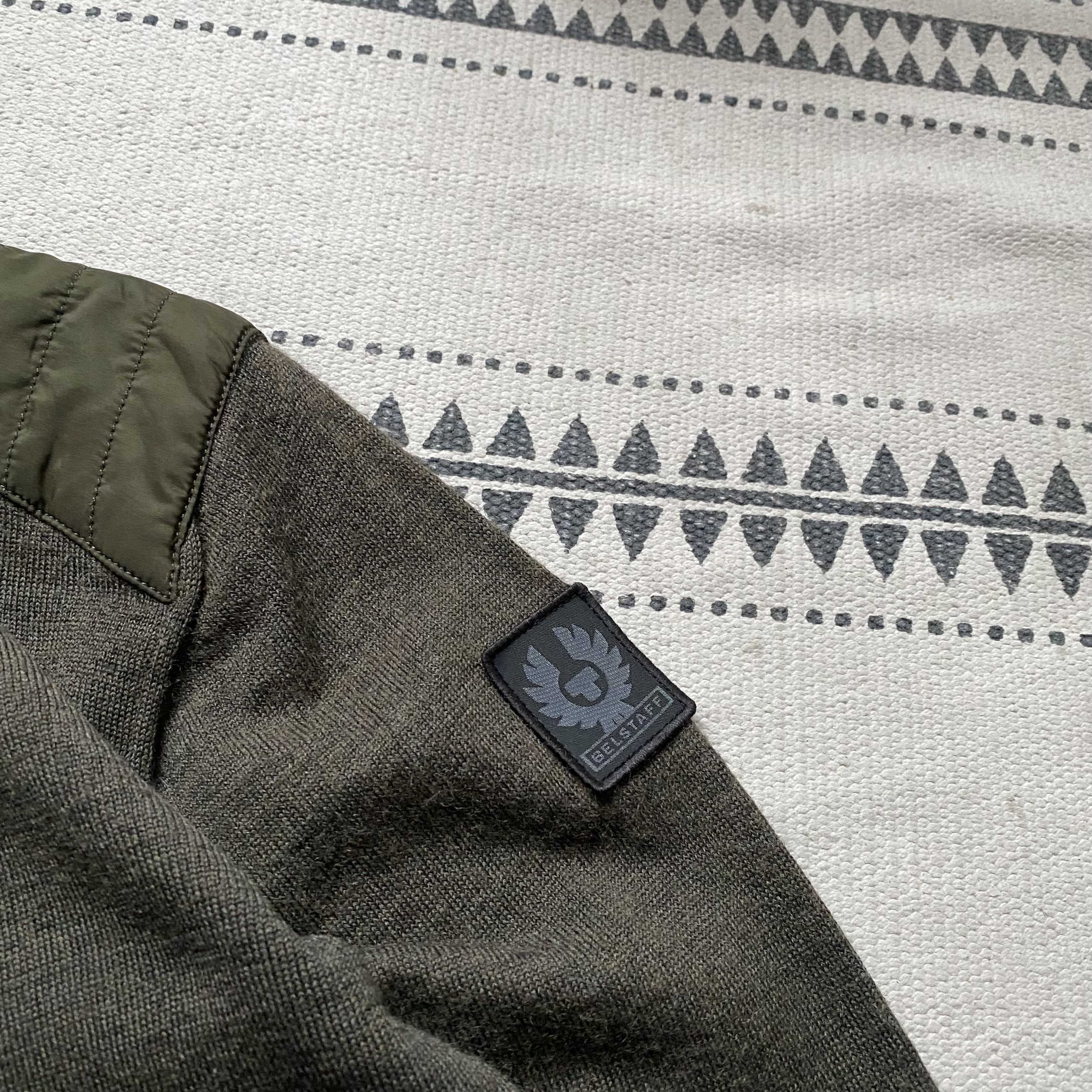 Belstaff Bellstaf Wool Sweater Military stule with patch Size US XS / EU 42 / 0 - 6 Thumbnail