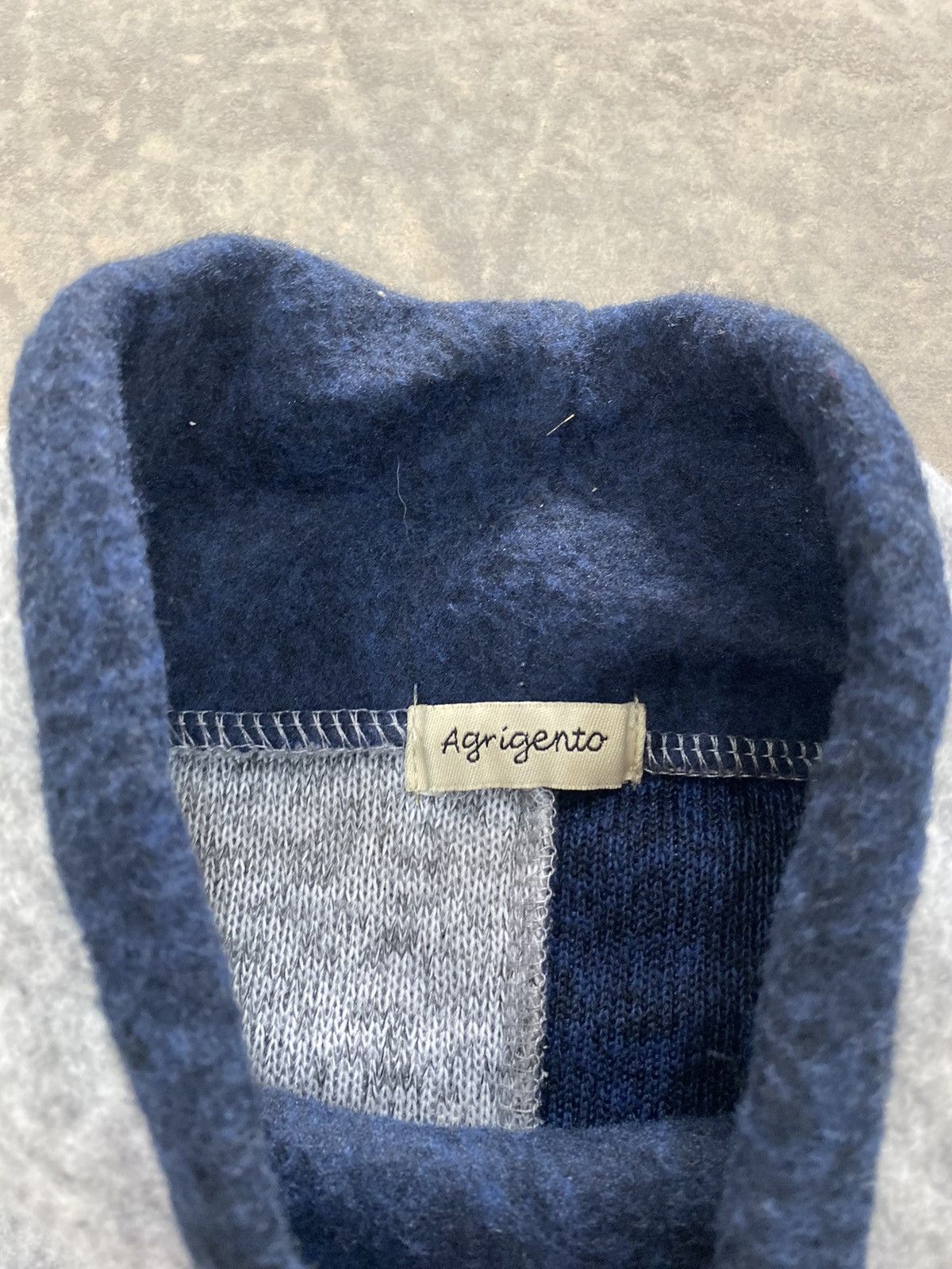 Japanese Brand KAPITAL STYLE PATCHWORK MOCKNECK CROP SWEATER BY AGRIGENTO Size US M / EU 48-50 / 2 - 6 Thumbnail