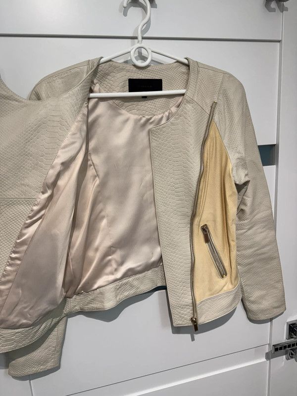 Donna Karan Donna leather jacket 38 M ponytail lambskin leather jacket Size M / US 6-8 / IT 42-44 - 3 Thumbnail