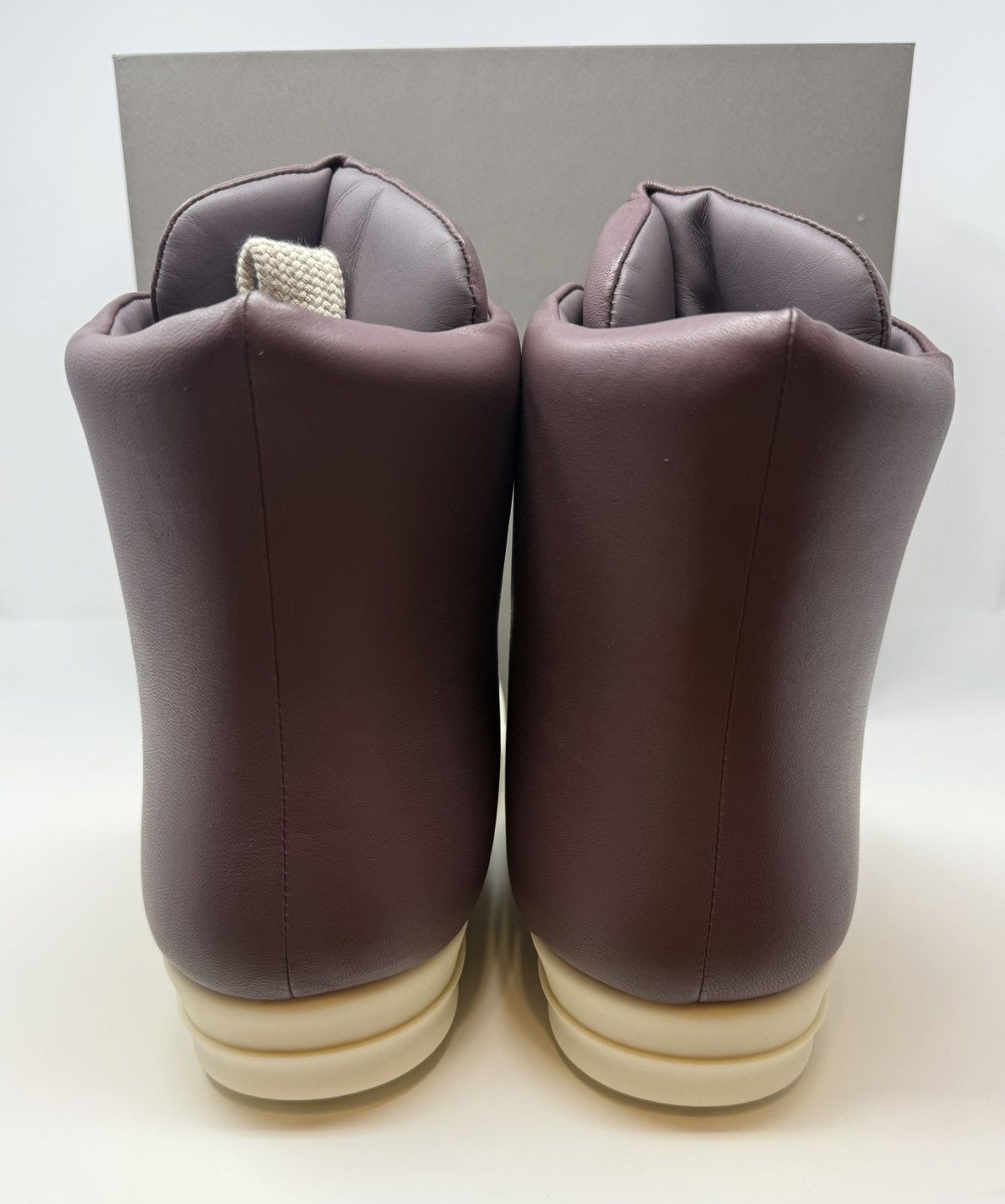Rick Owens Rick Owens Jumbo Lace Padded High Ramone Amethyst/Milk Size US 15 / EU 48 - 3 Thumbnail